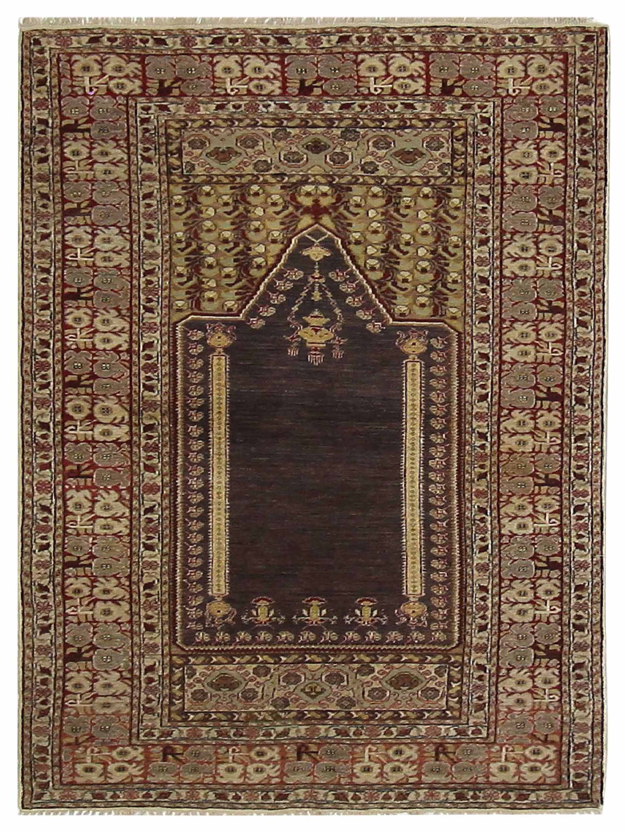 Kayseri Hand Knotted Aubergine 4x6