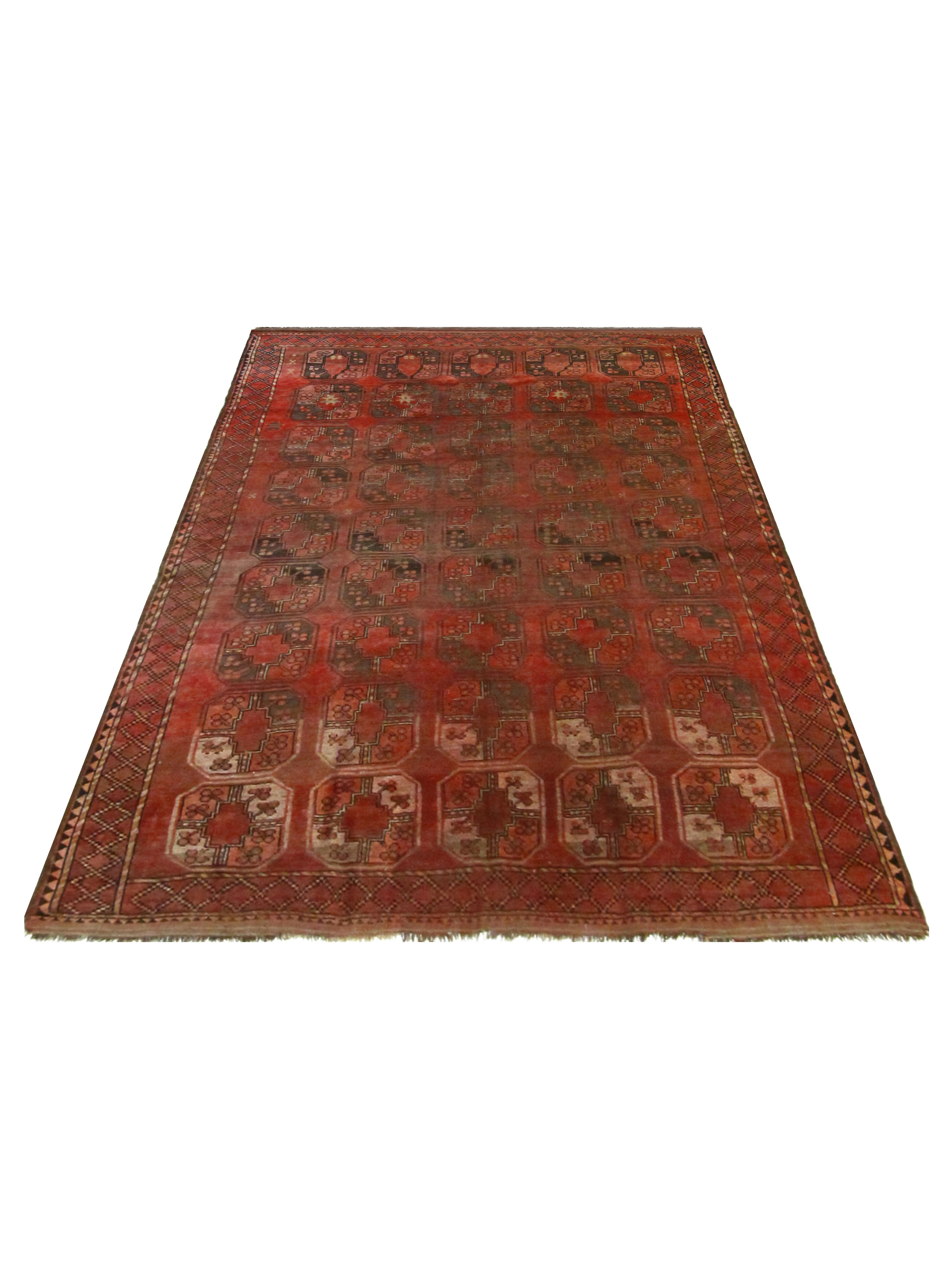 Antique Turkmen Rust 6x8 - Image 2 of 5