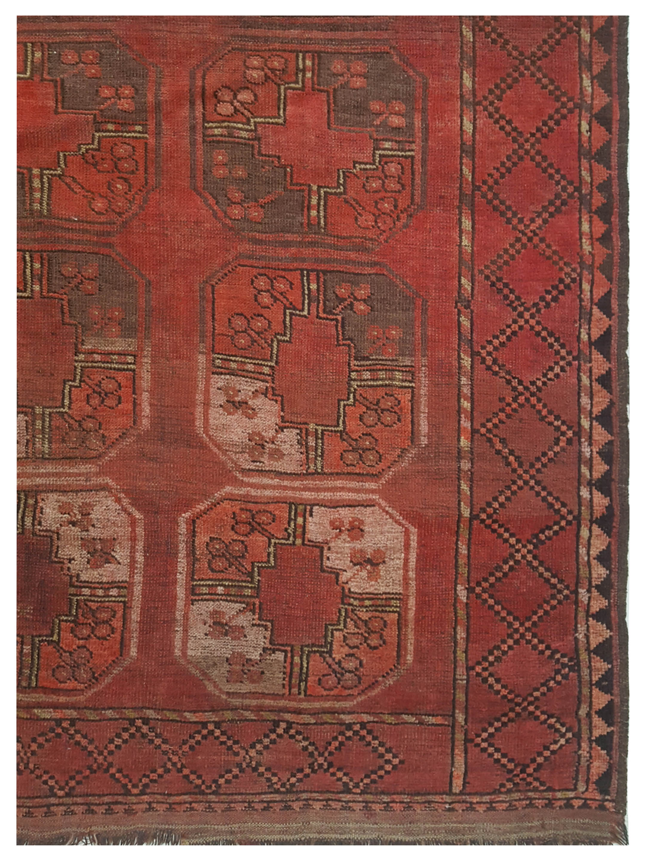 Antique Turkmen Rust 6x8 - Image 4 of 5