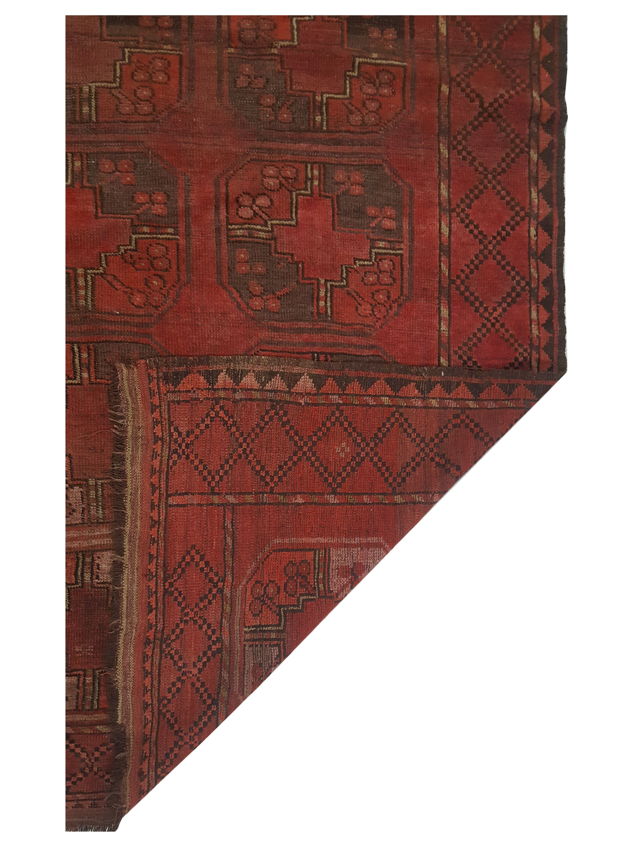 Antique Turkmen Rust 6x8 - Image 5 of 5