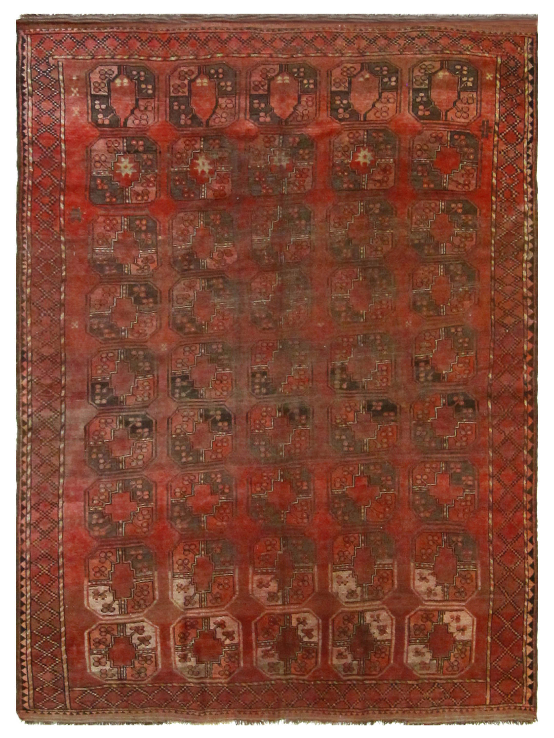 Antique Turkmen Rust 6x8