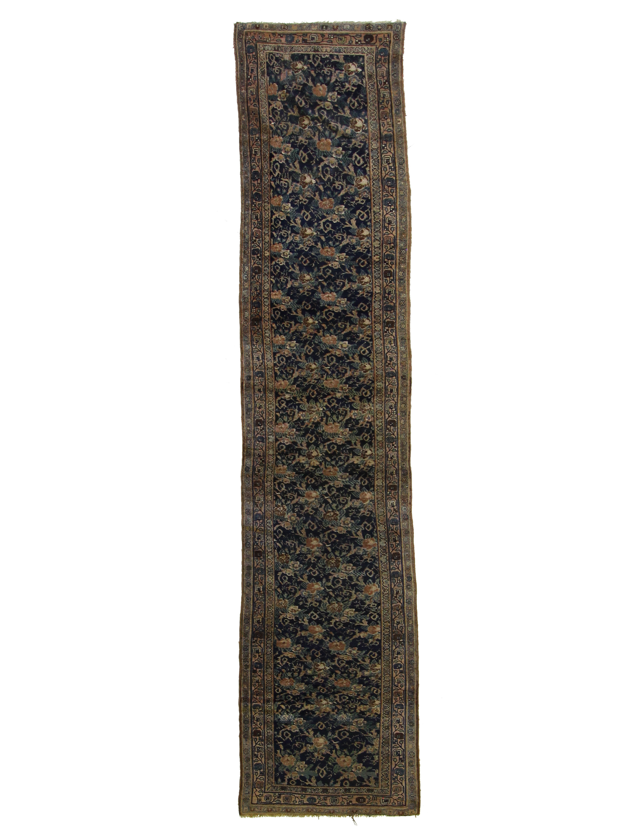 Bijar Hand Knotted Indigo 3x16