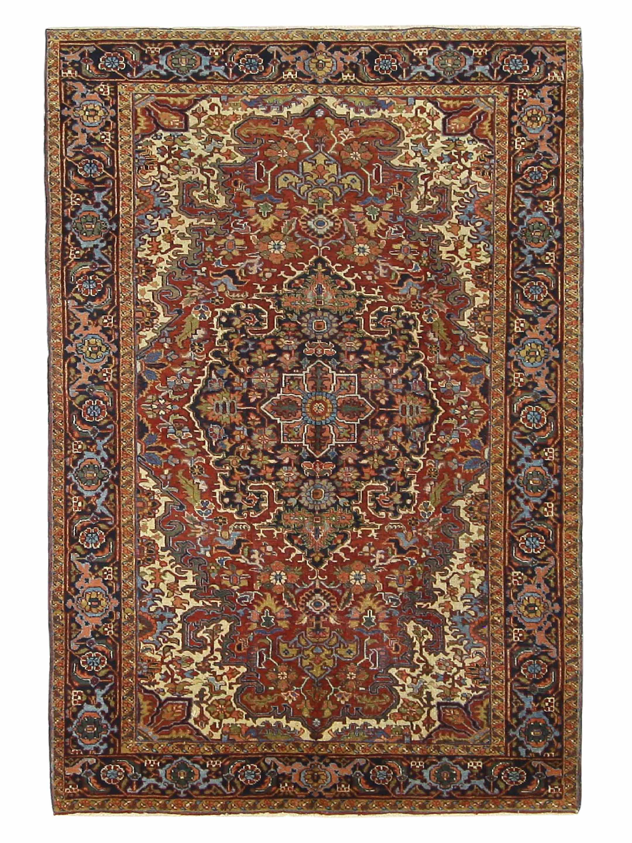 Antique Heriz Rust 6x9