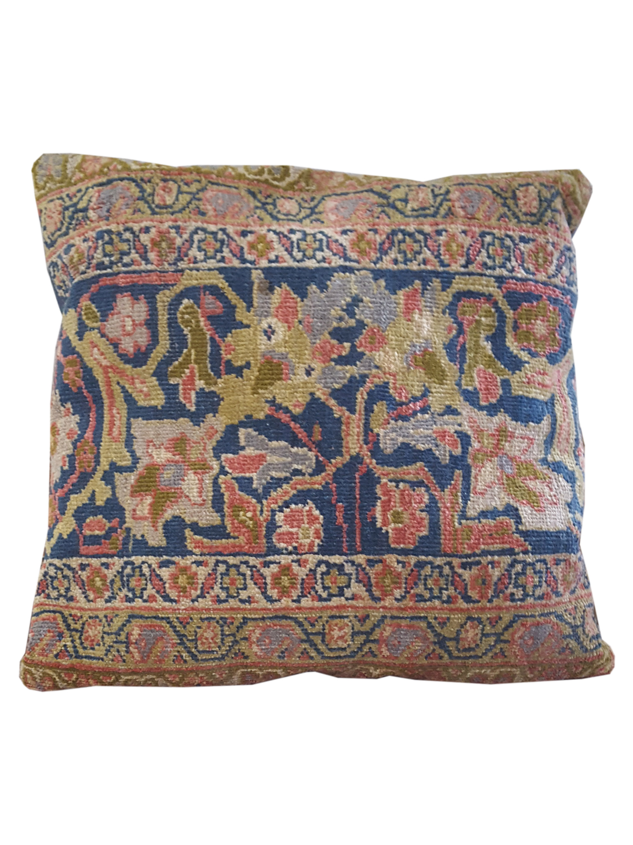Pillow Hand Knotted Navy 2x2