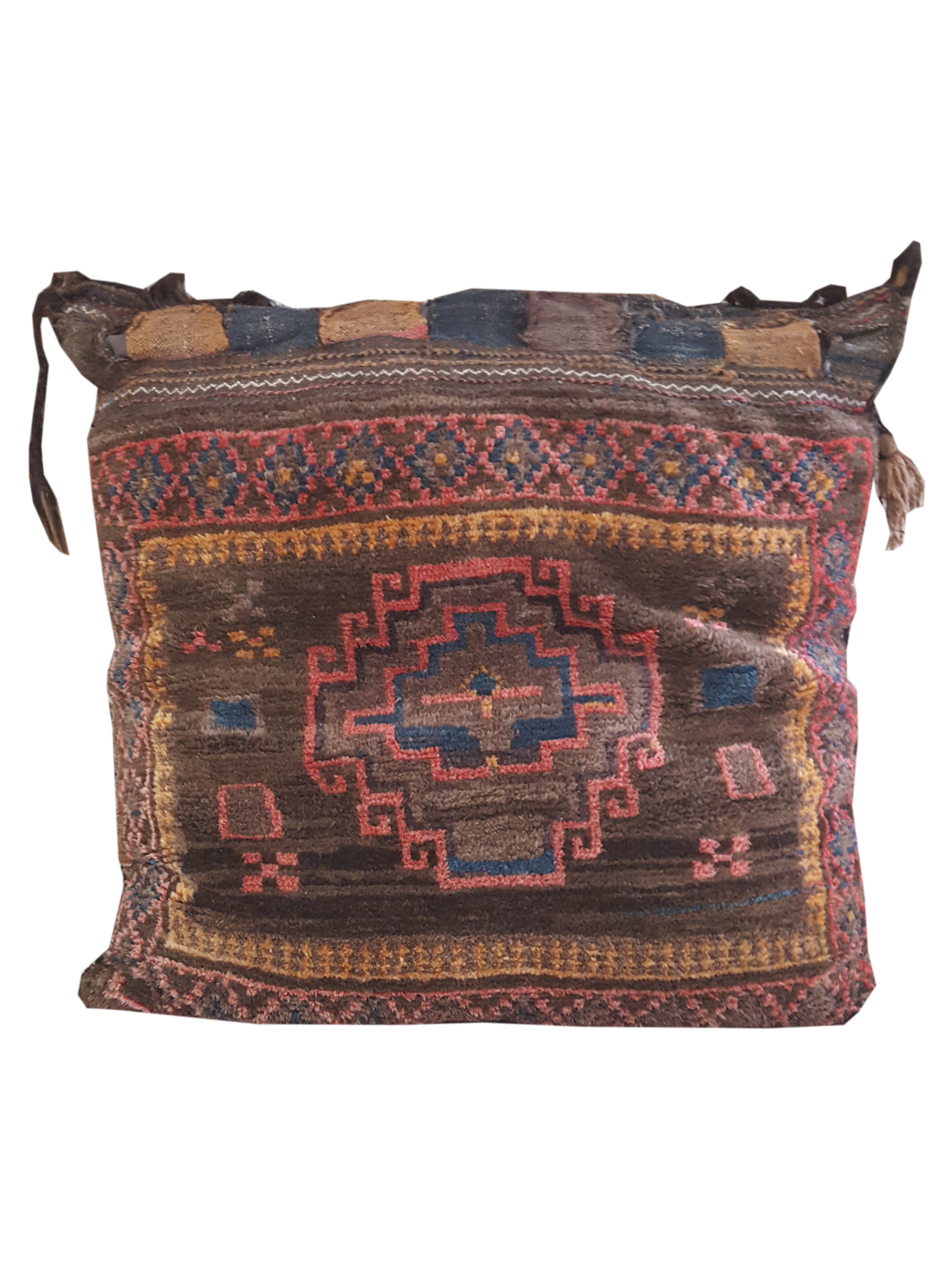 Pillow Hand Knotted Black 3x3