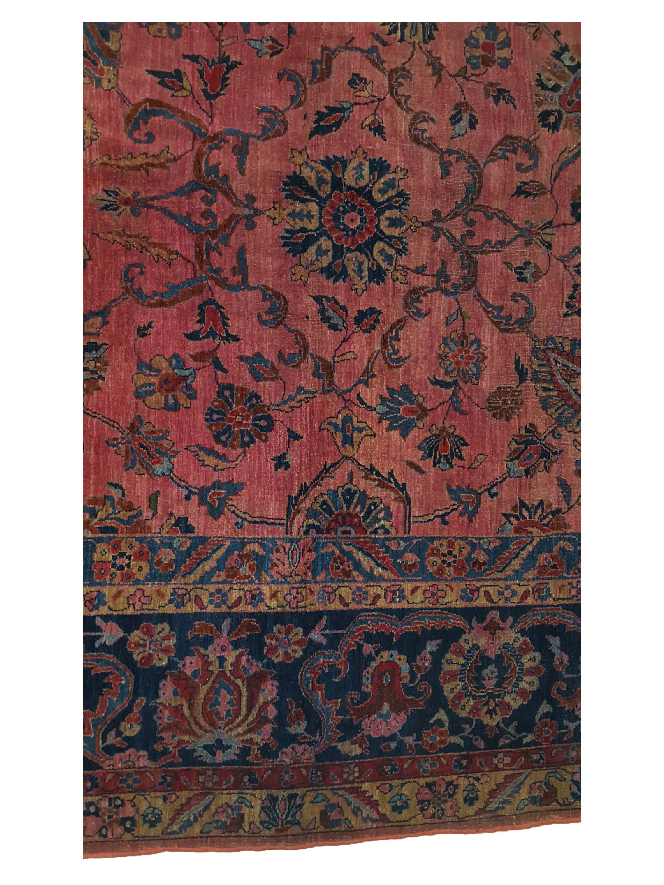 Antique Sarouk Pink 11x23 - Image 5 of 5