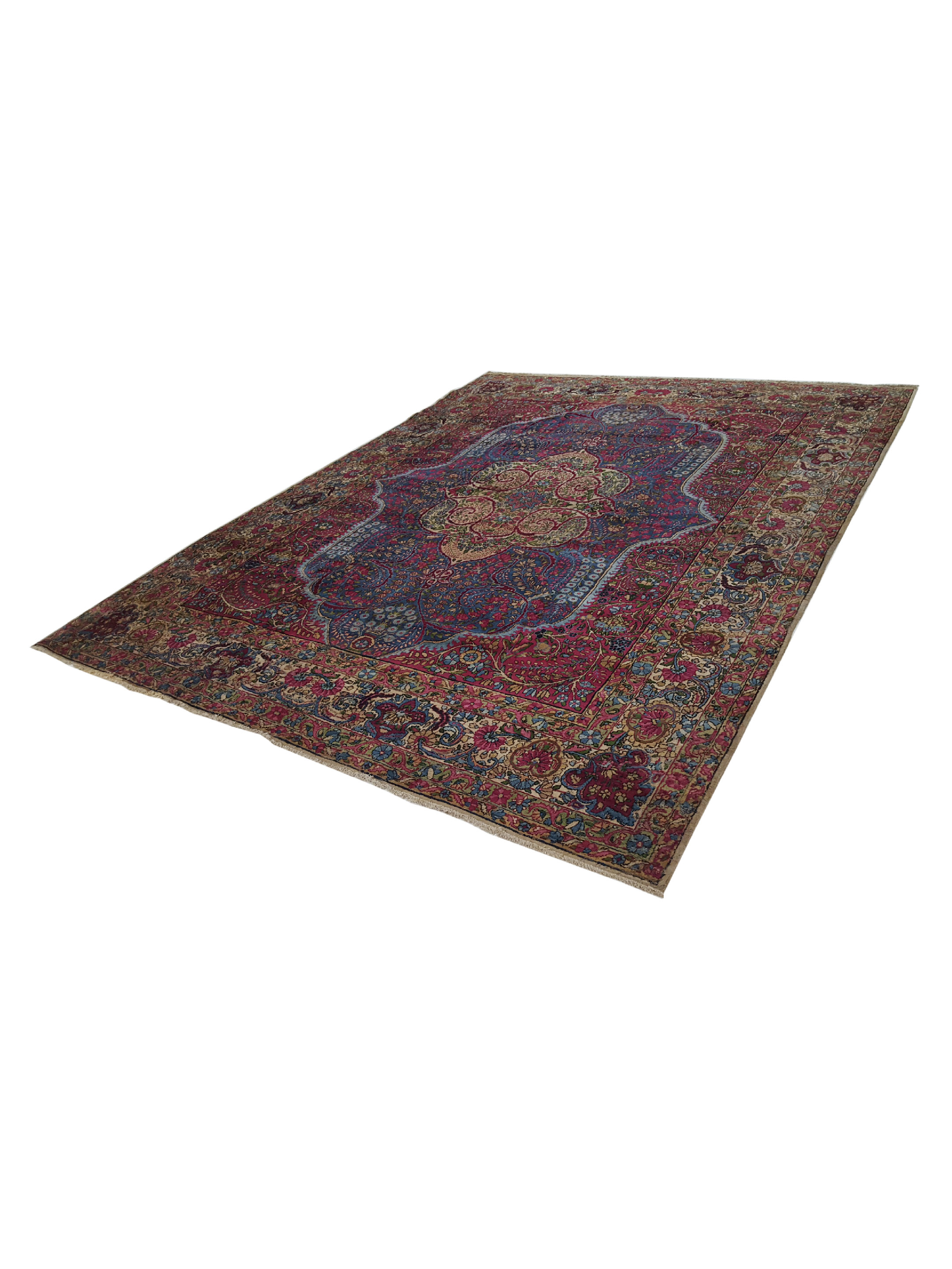 Antique Lavar Kerman Purple 8x10 - Image 6 of 6