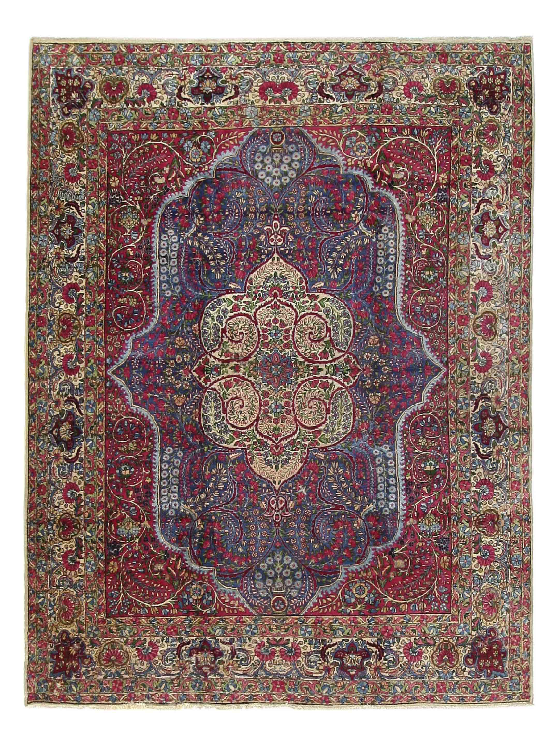 Antique Lavar Kerman Purple 8x10