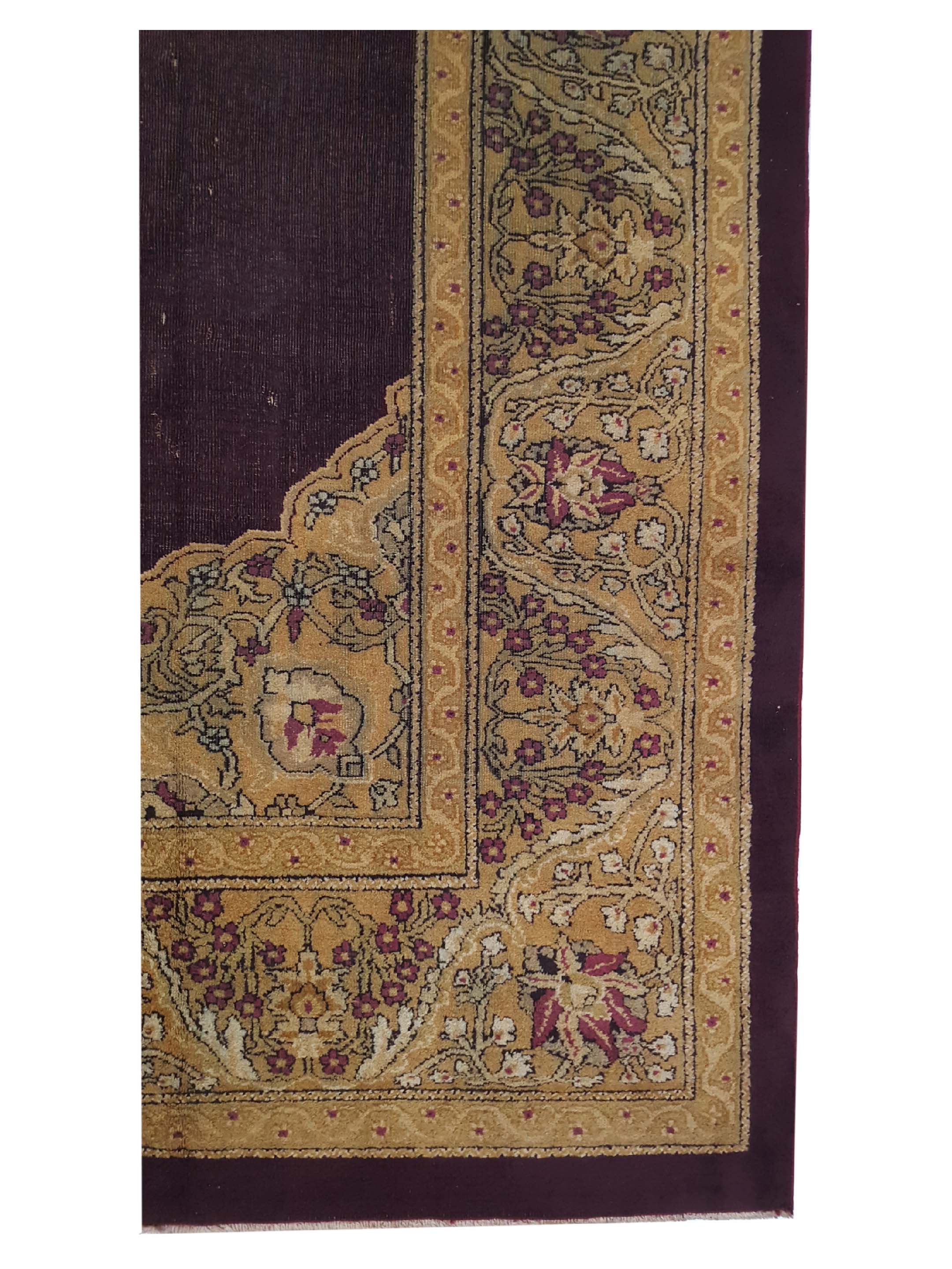 Antique Agra Burgundy 8x11 - Image 4 of 6