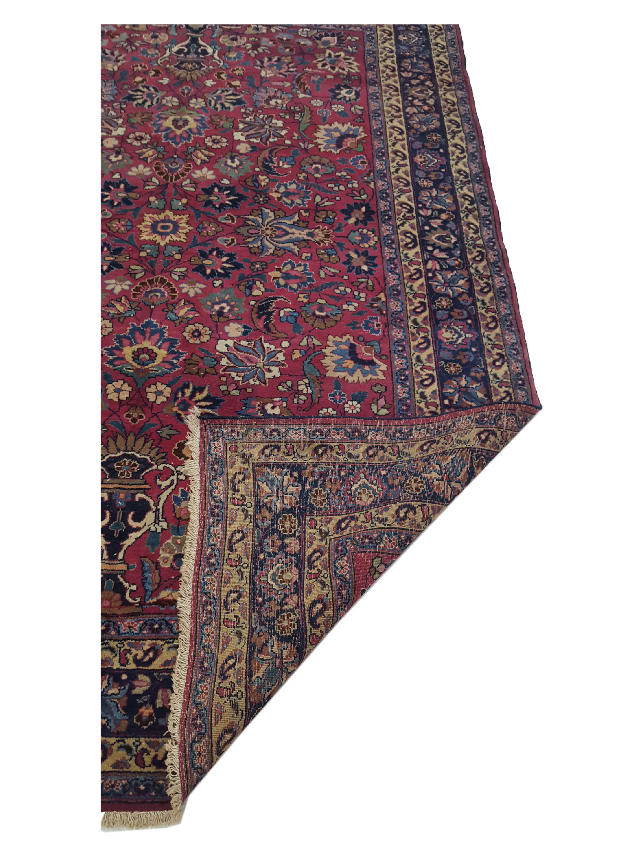 Antique Mashad Burgundy 6x9 - Image 3 of 6