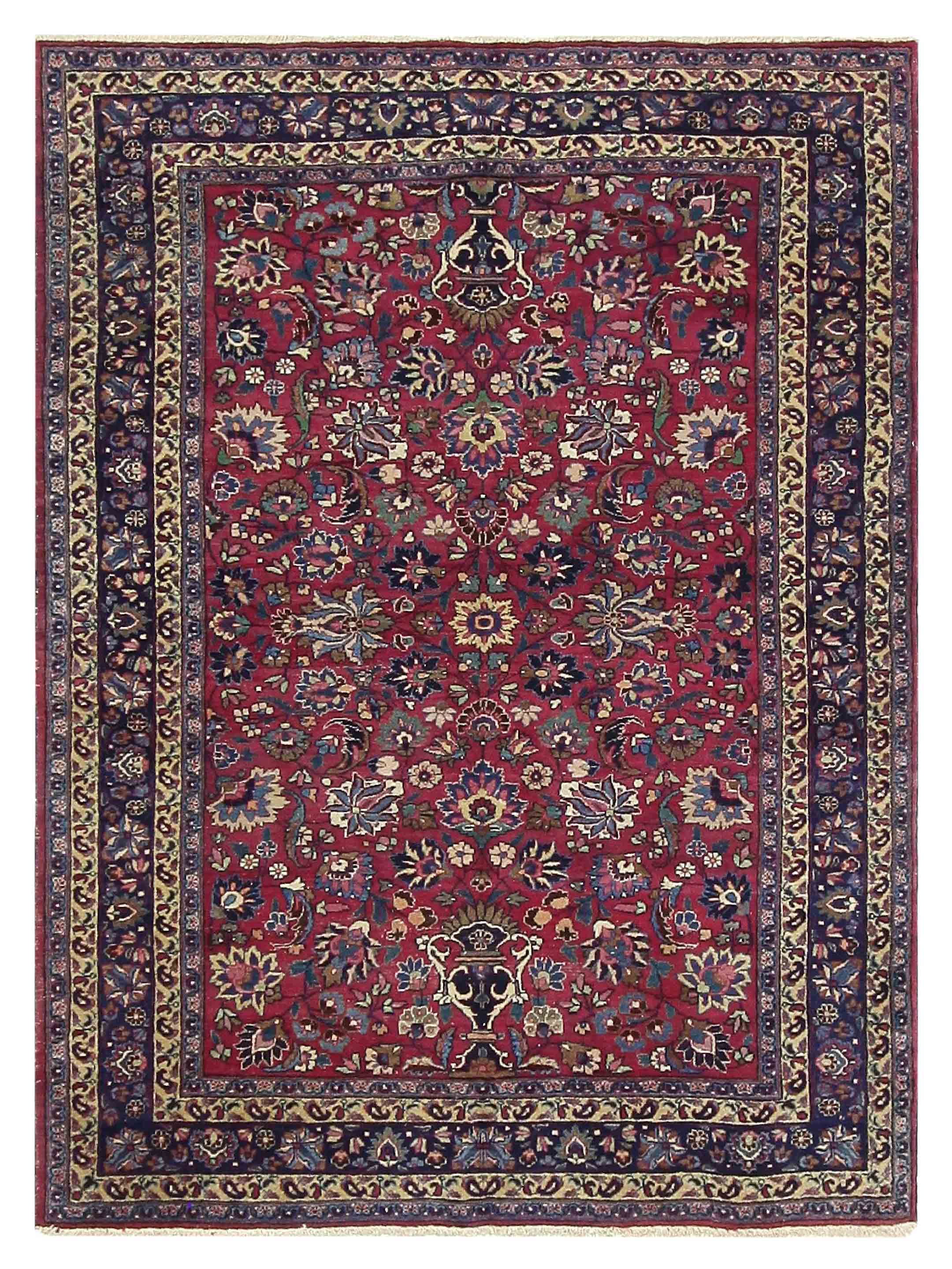 Antique Mashad Burgundy 6x9