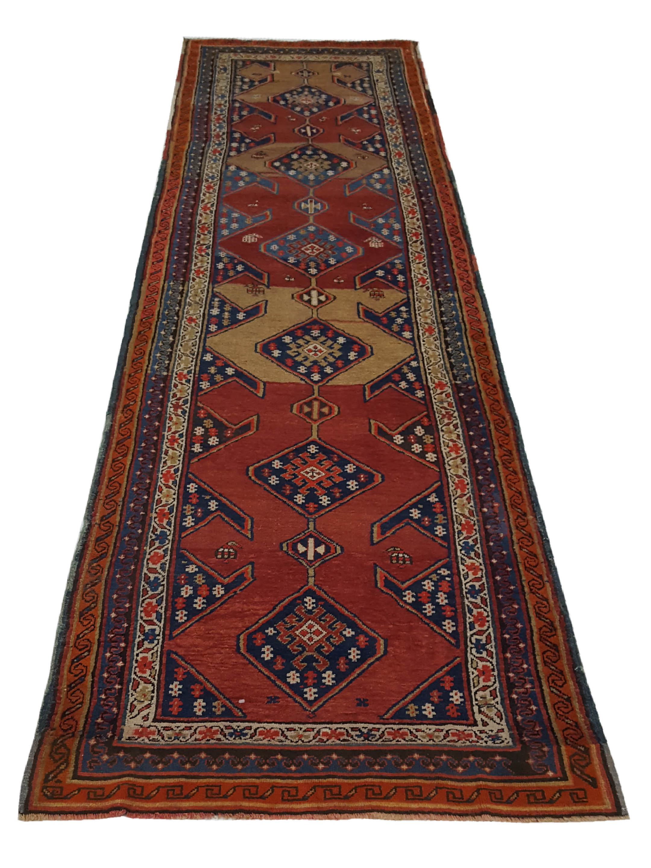 Antique Karabagh Rust 4x12 - Image 2 of 5
