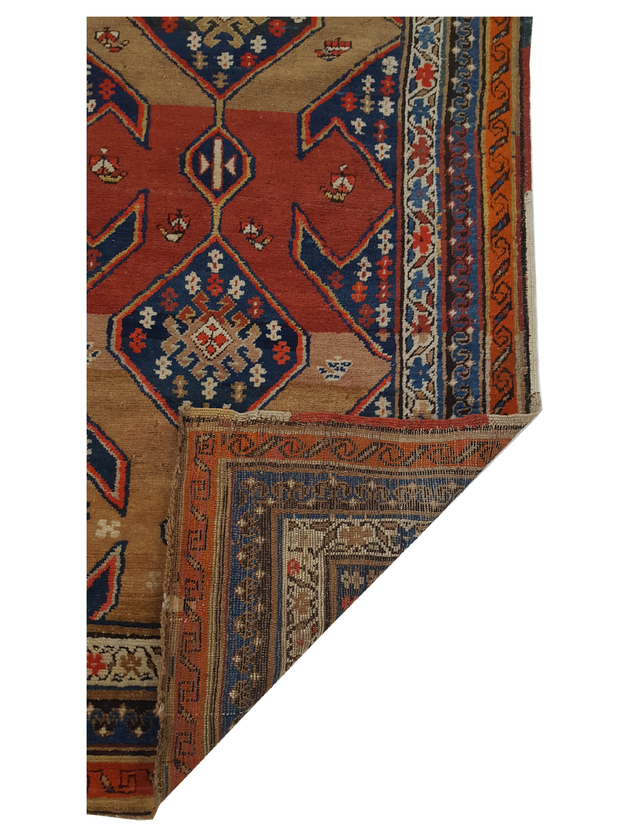 Antique Karabagh Rust 4x12 - Image 3 of 5