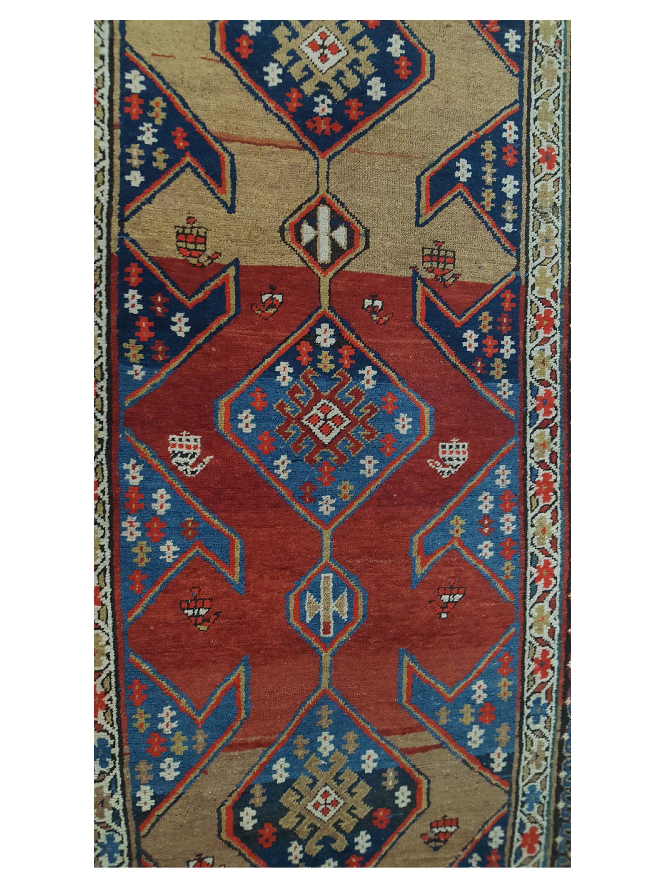 Antique Karabagh Rust 4x12 - Image 5 of 5