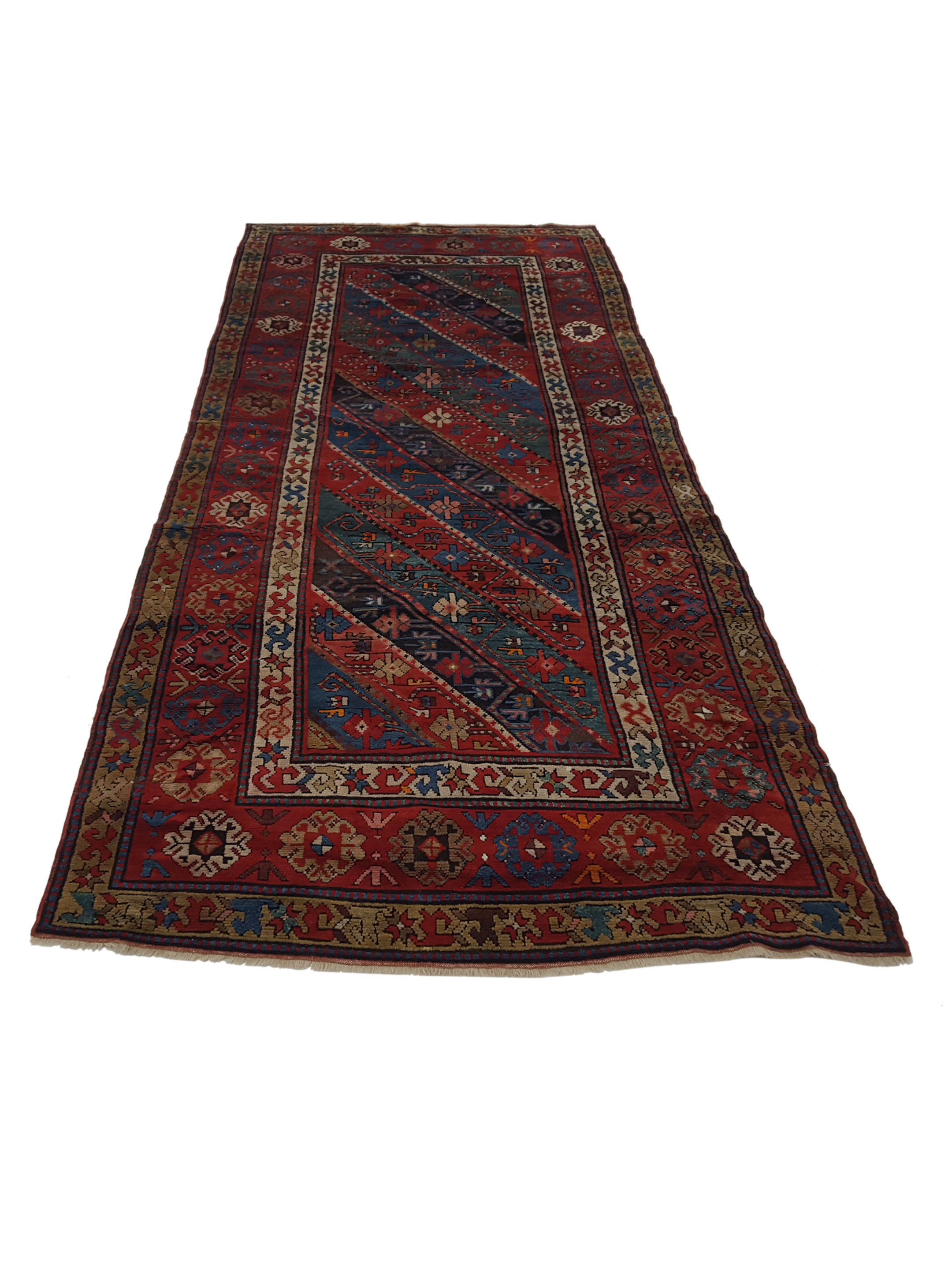 Antique Kazak Multi 4x11 - Image 2 of 8