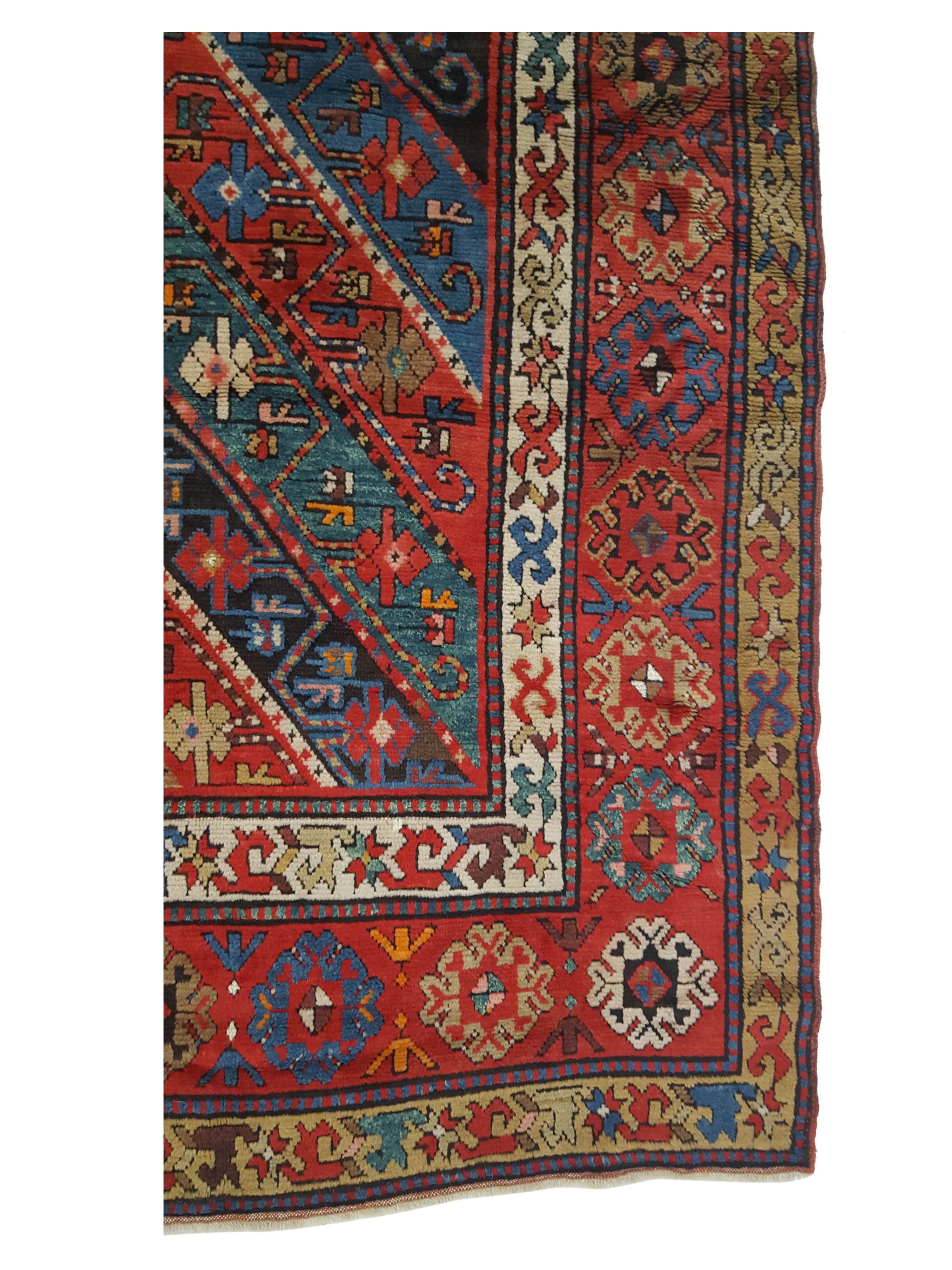 Antique Kazak Multi 4x11 - Image 5 of 8