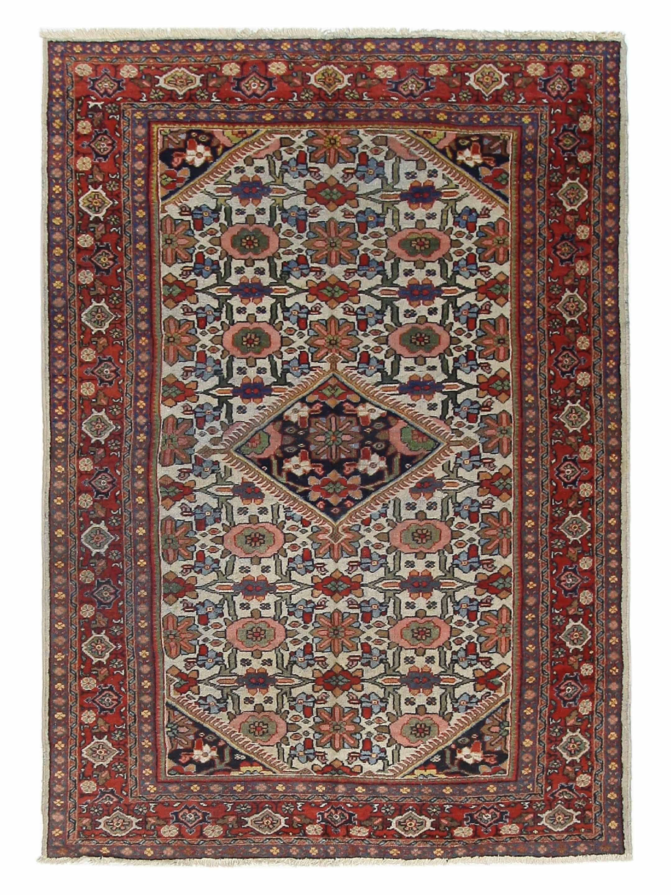 Antique Mahal Ivory 7x10