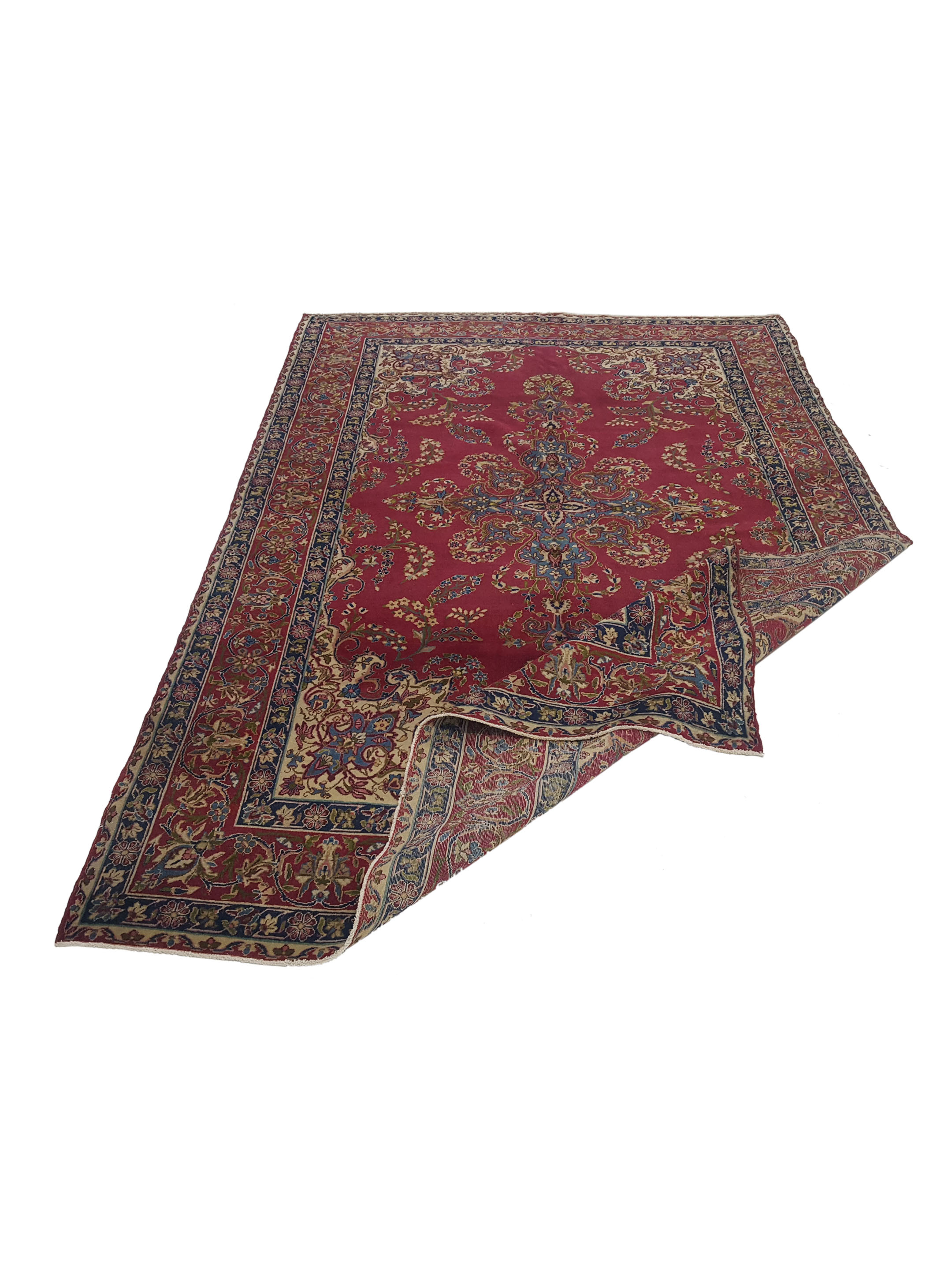 Antique Kerman Burgundy 6x9 - Image 3 of 6