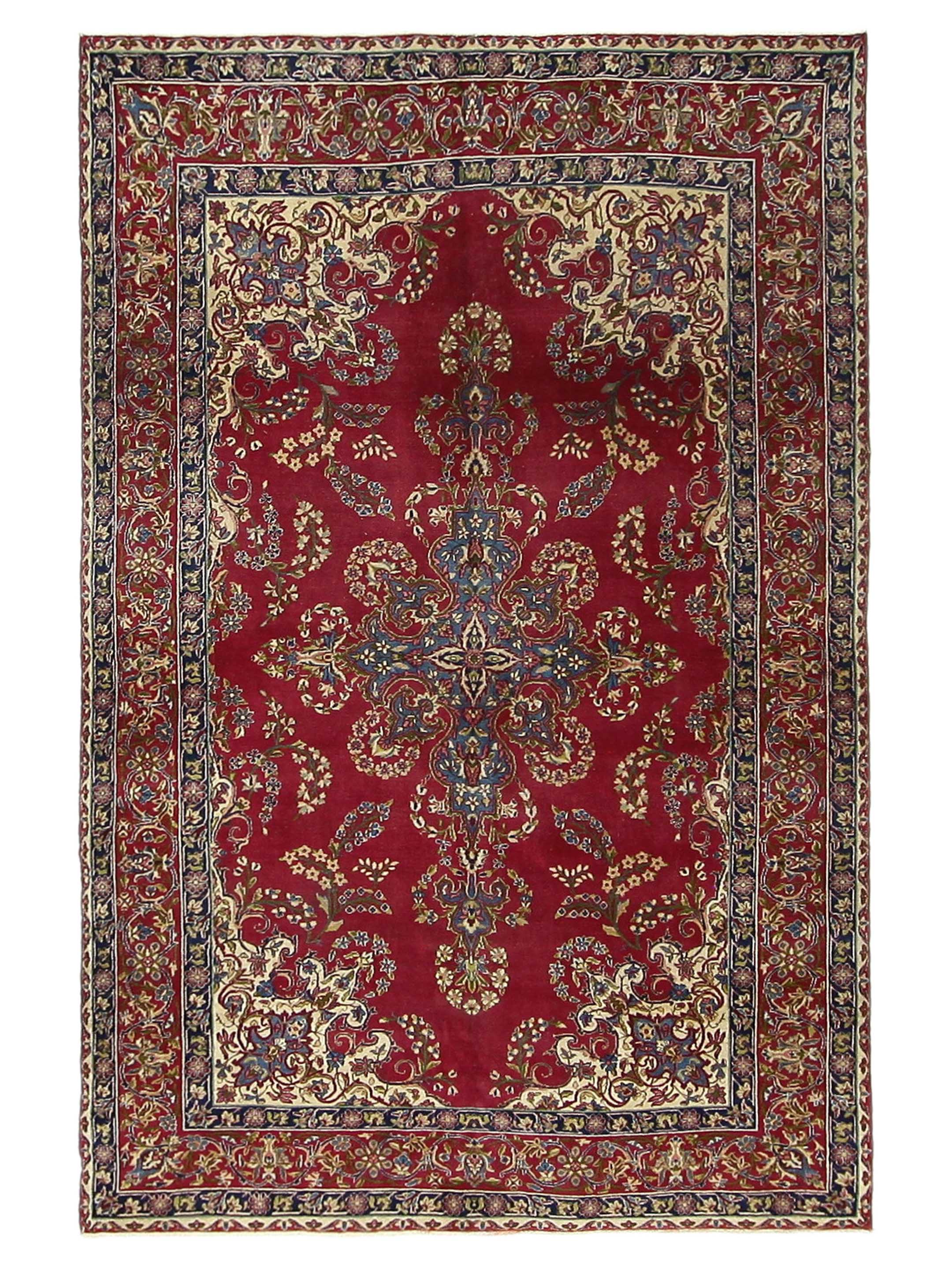 Antique Kerman Burgundy 6x9