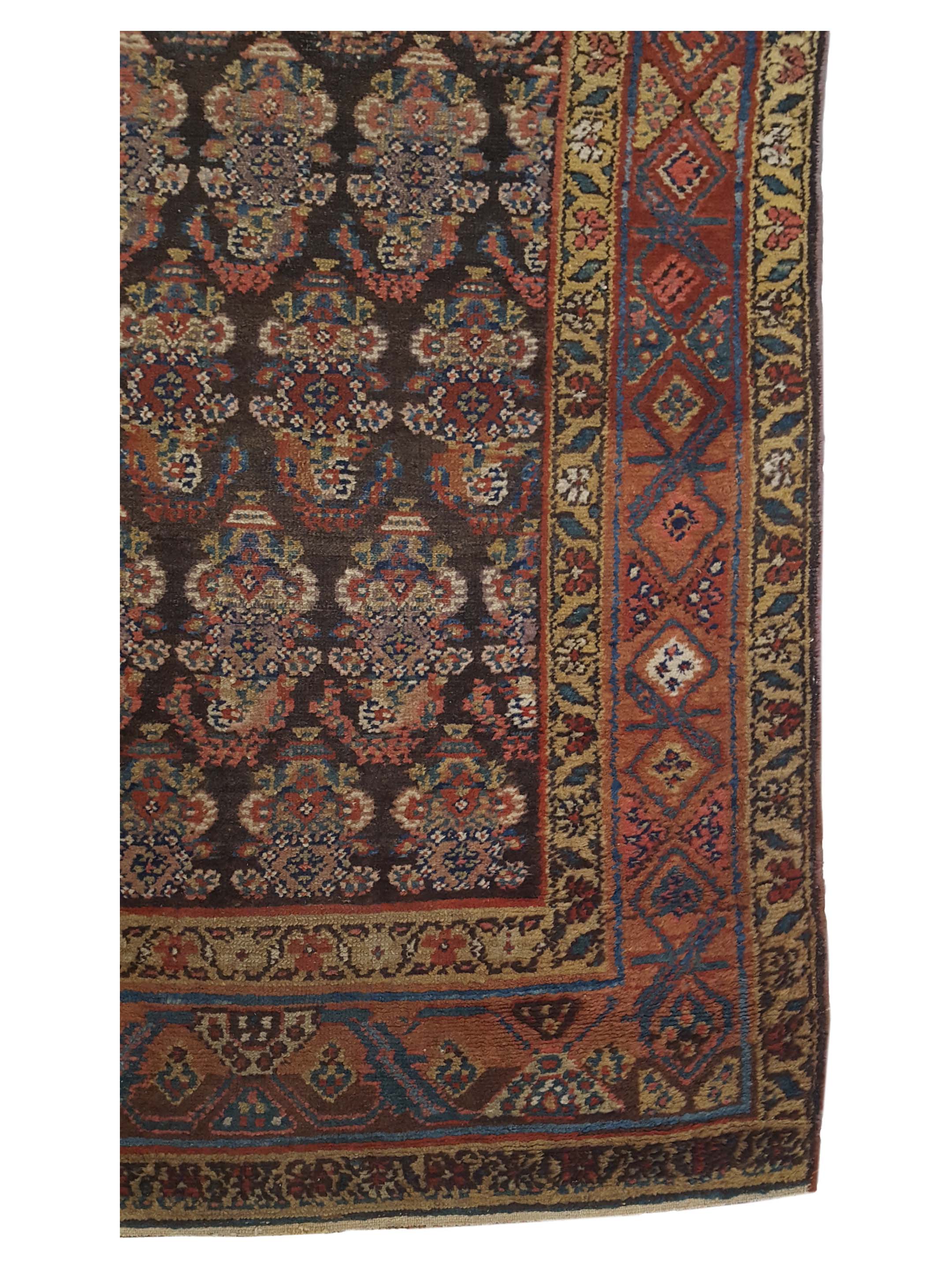 Antique Malayer Indigo 3x12 - Image 4 of 6