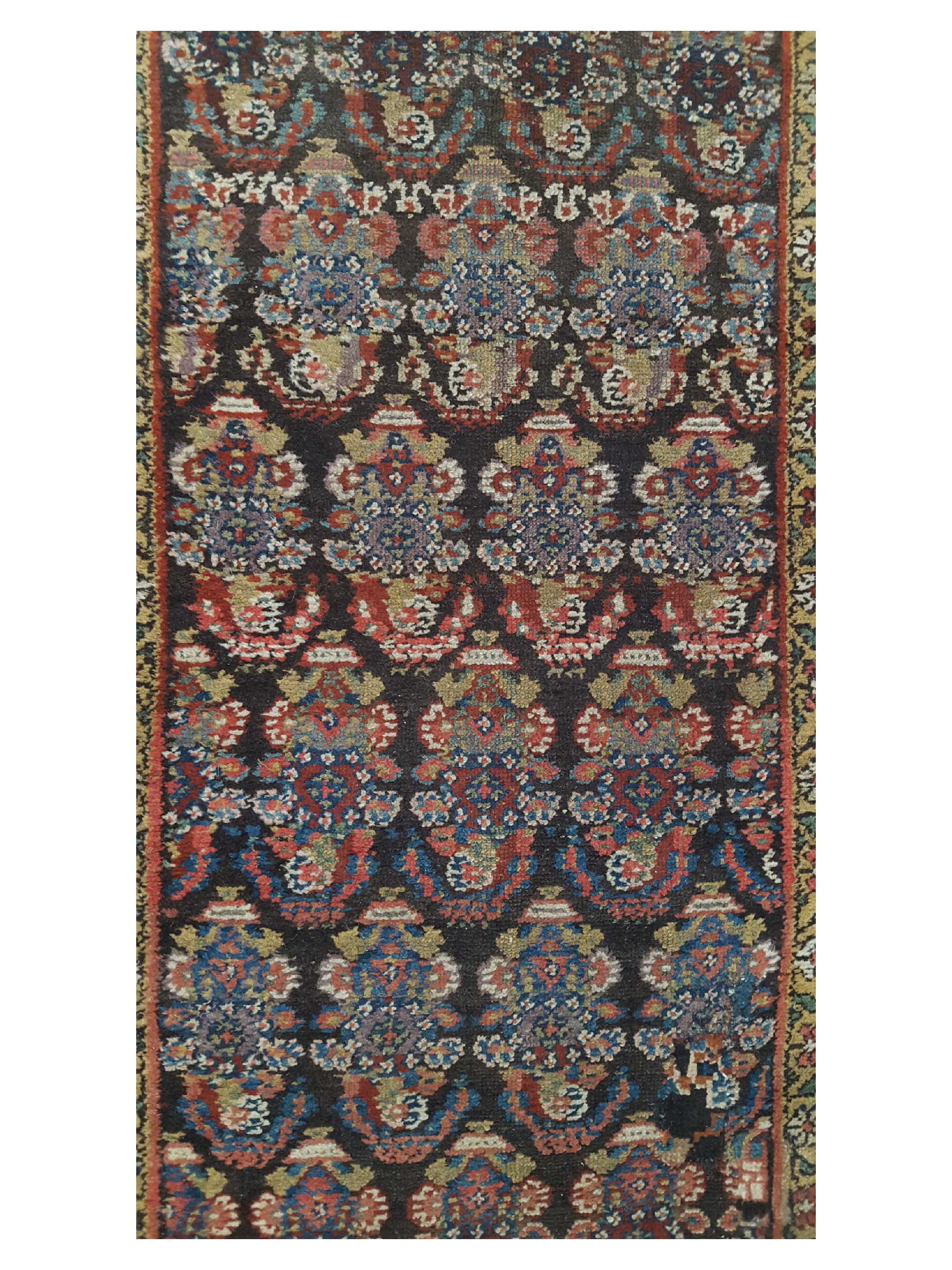 Antique Malayer Indigo 3x12 - Image 5 of 6