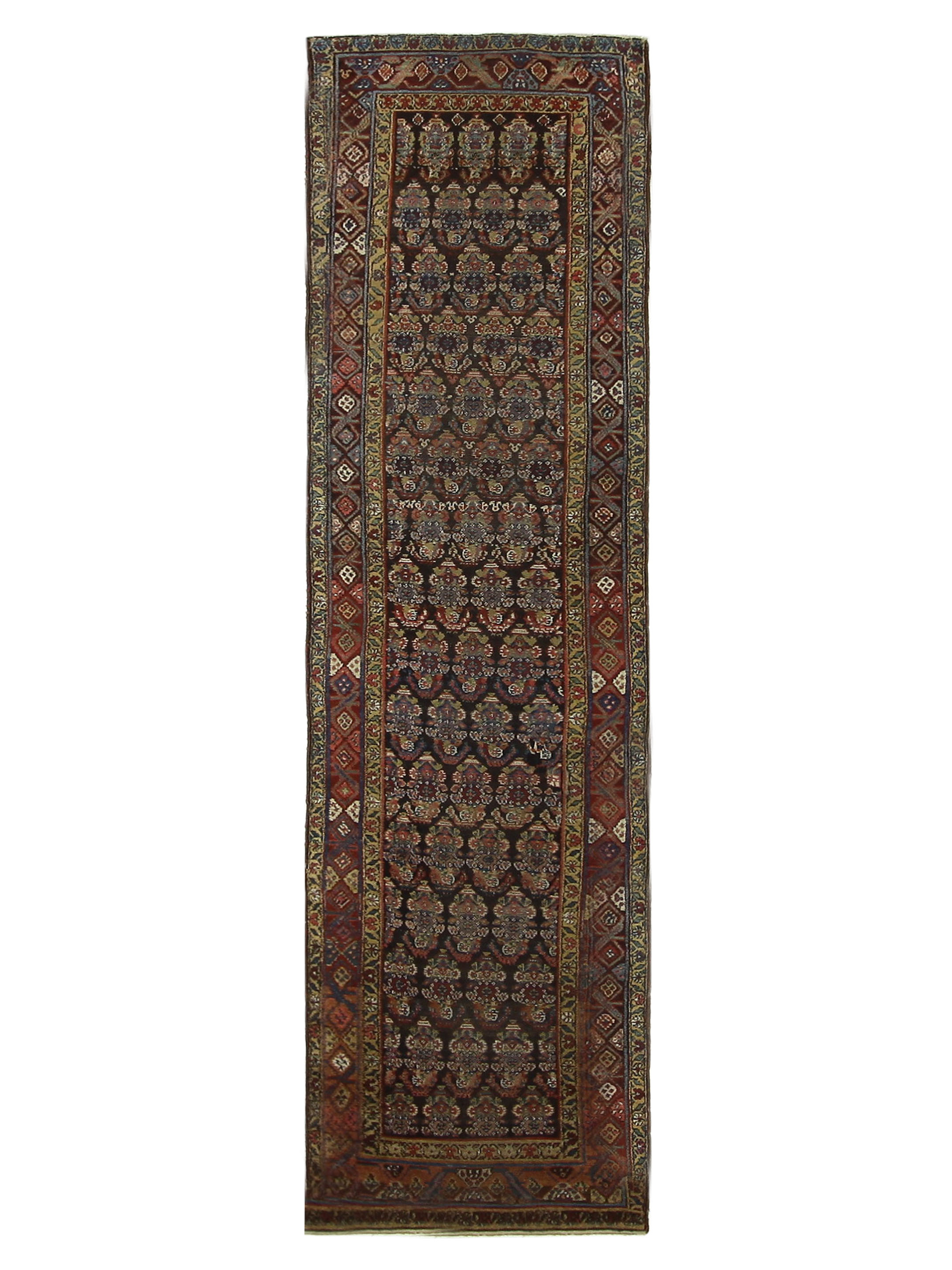 Antique Malayer Indigo 3x12