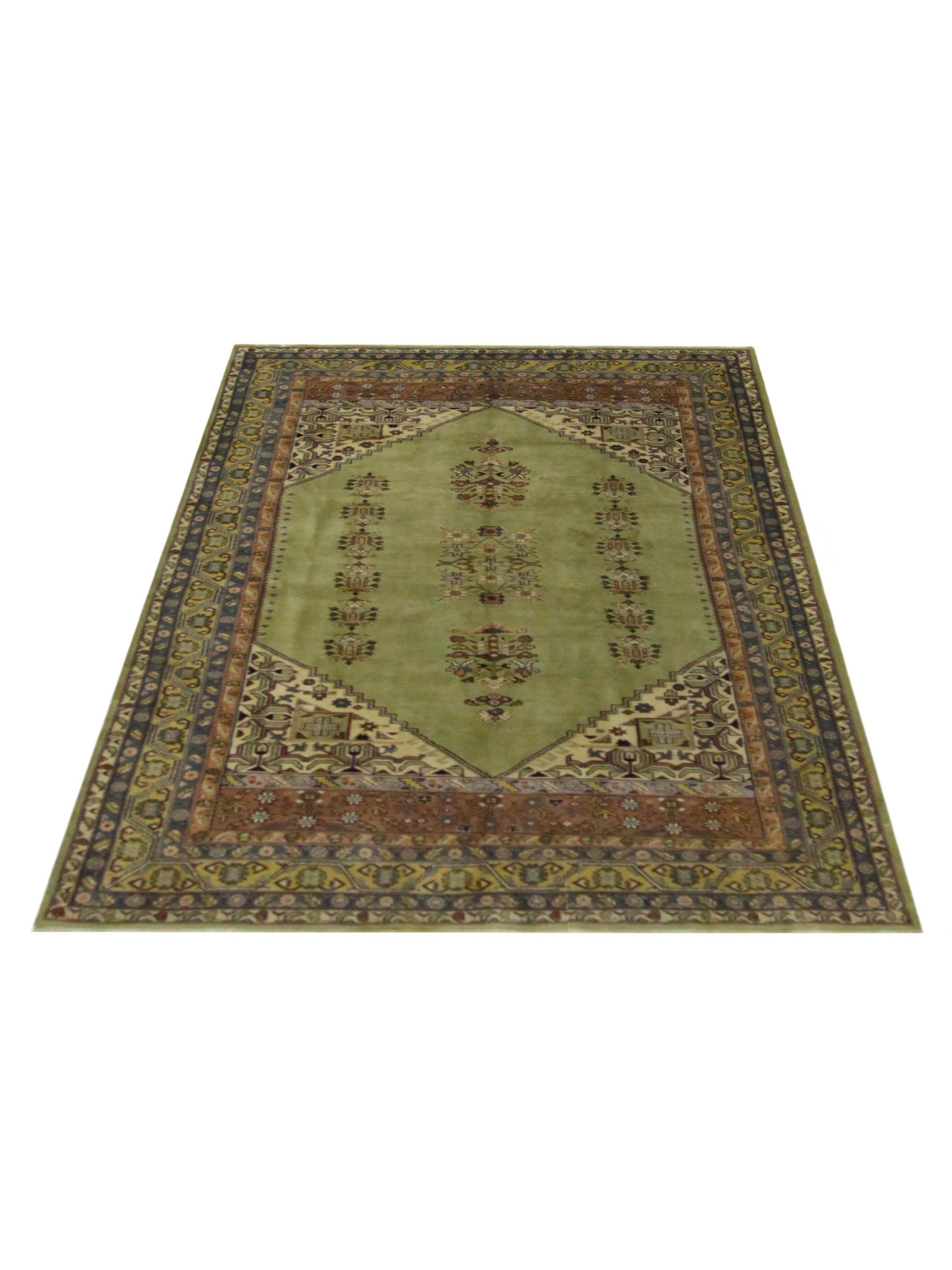 Antique Ushak Green 6x9 - Image 2 of 6