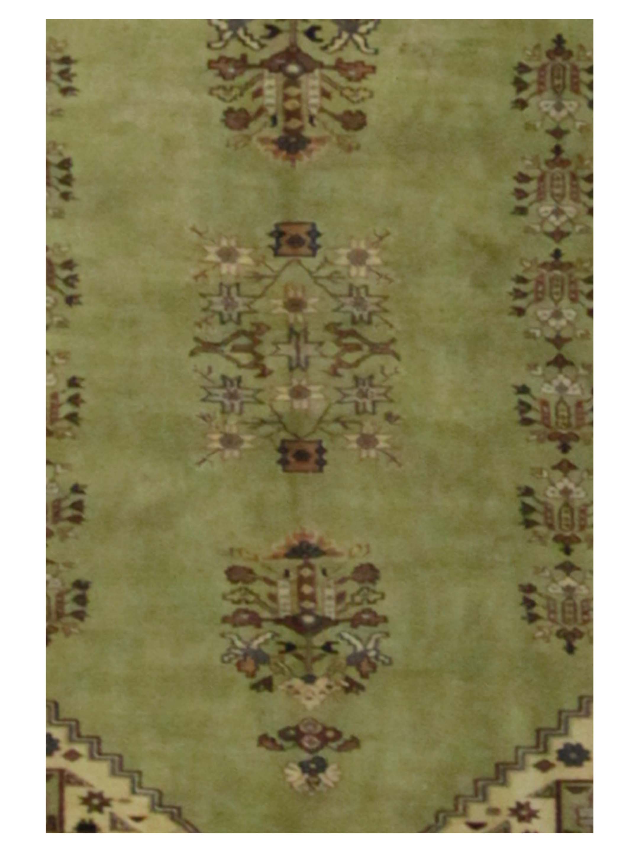 Antique Ushak Green 6x9 - Image 3 of 6