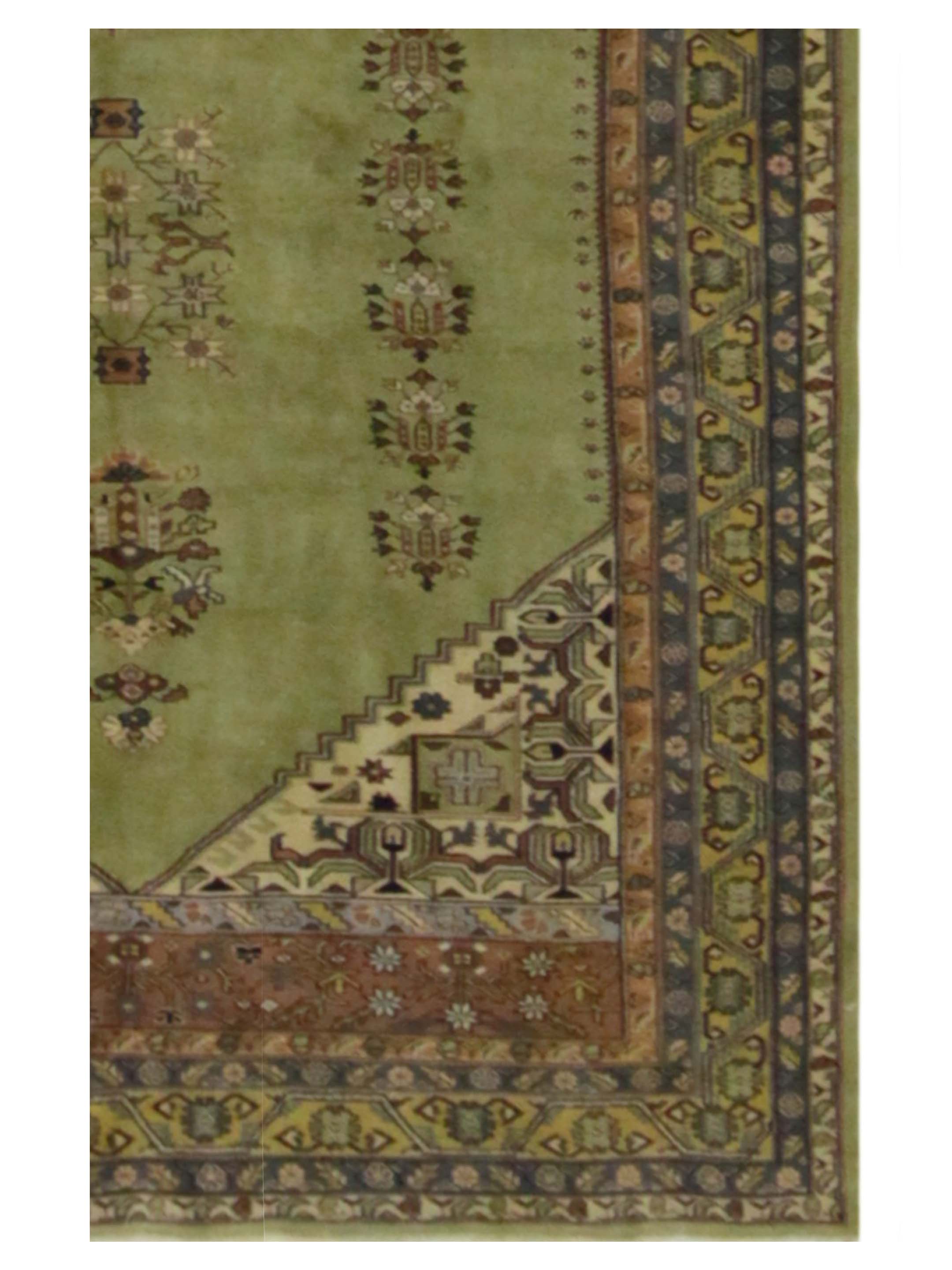 Antique Ushak Green 6x9 - Image 4 of 6