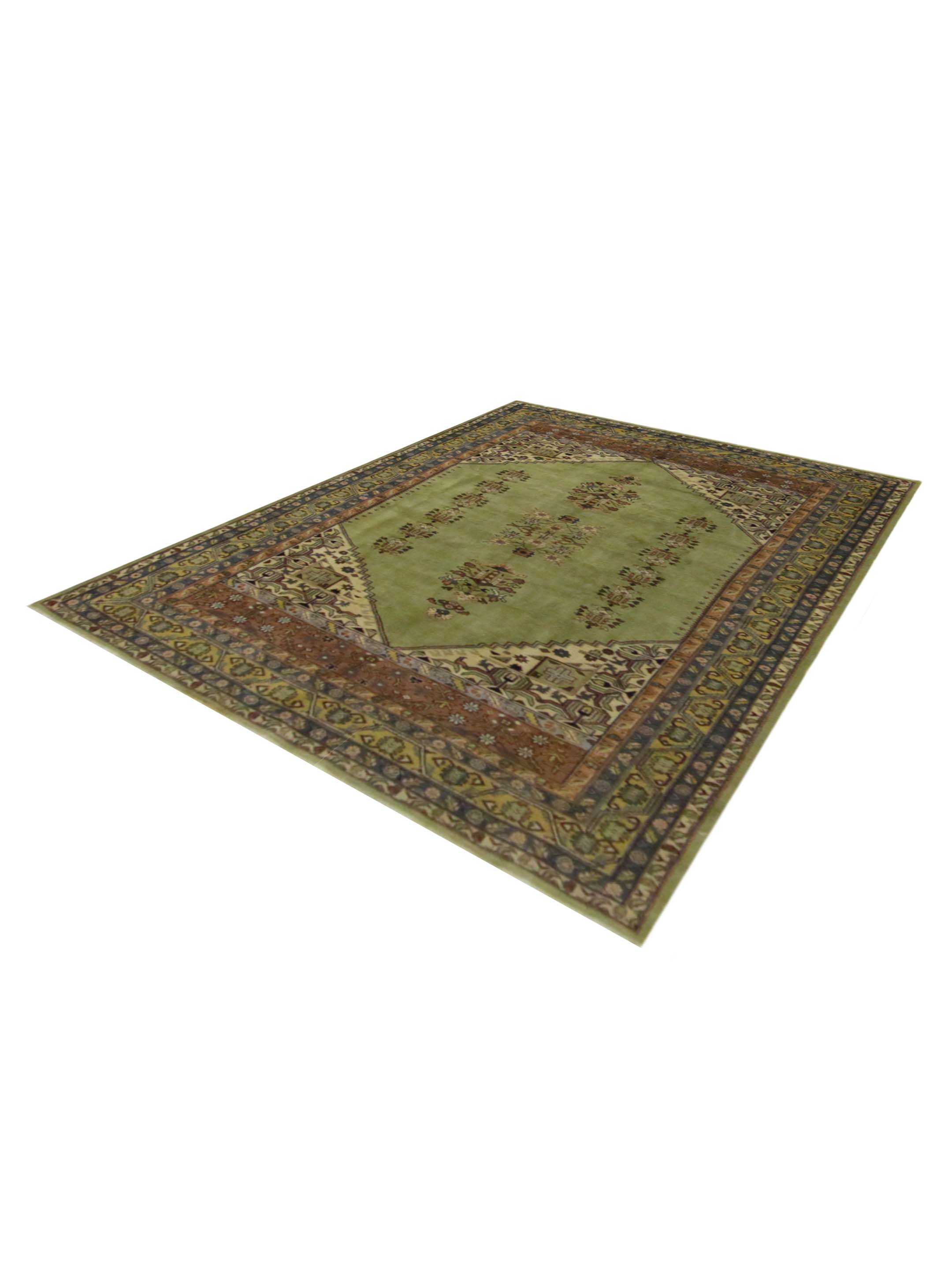 Antique Ushak Green 6x9 - Image 5 of 6
