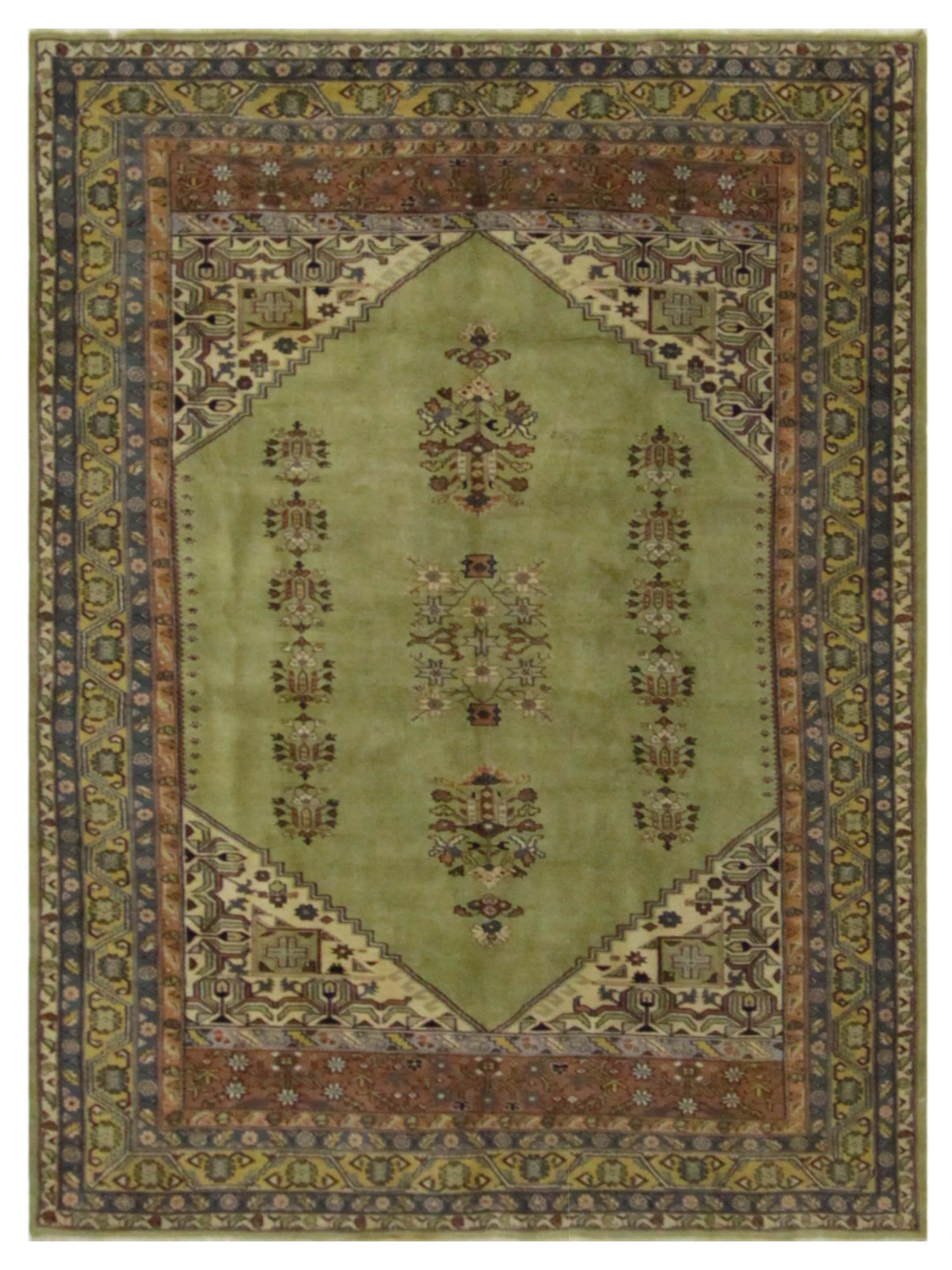 Antique Ushak Green 6x9