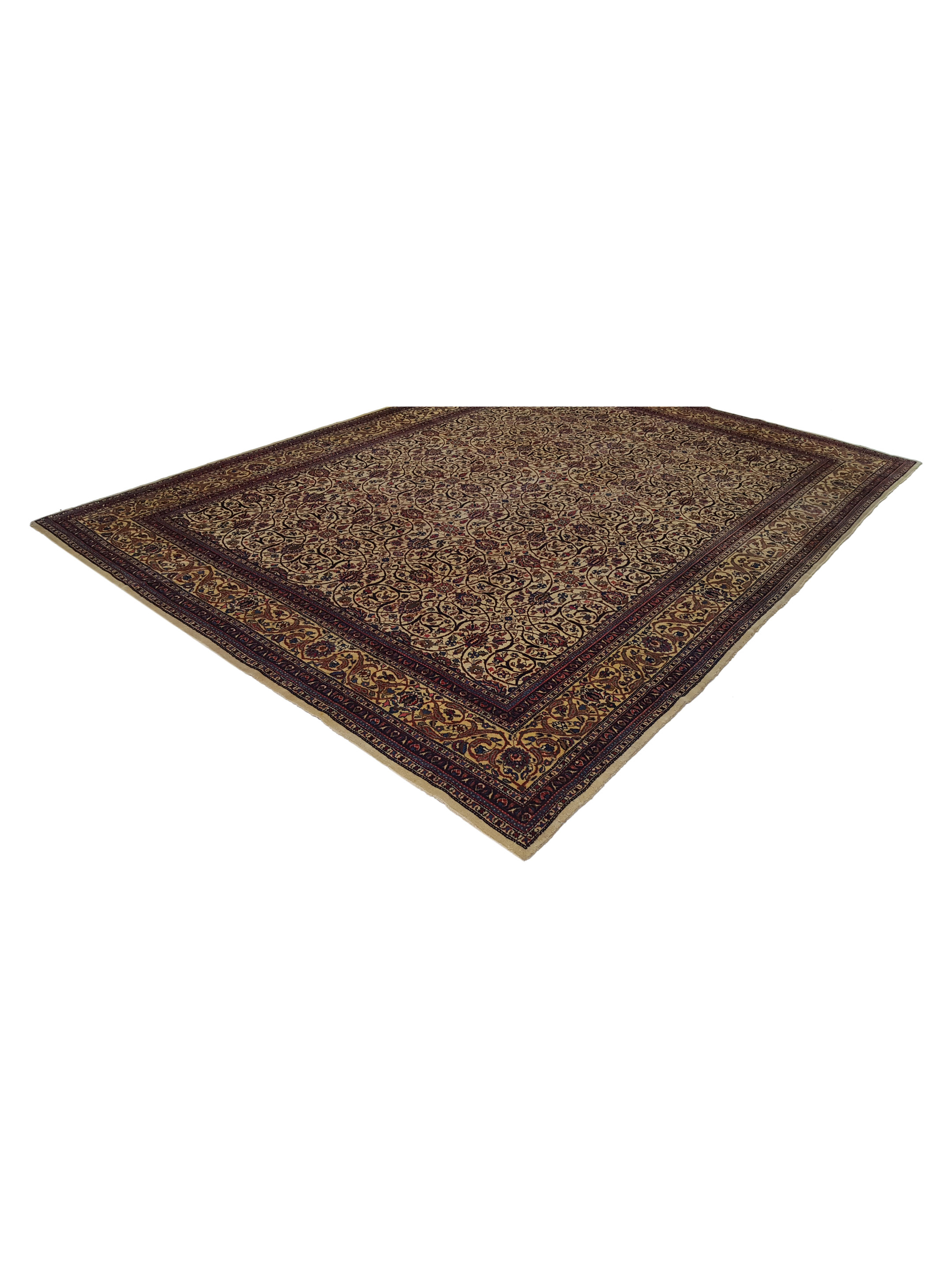 Antique Tabriz Ivory 9x12 - Image 7 of 7
