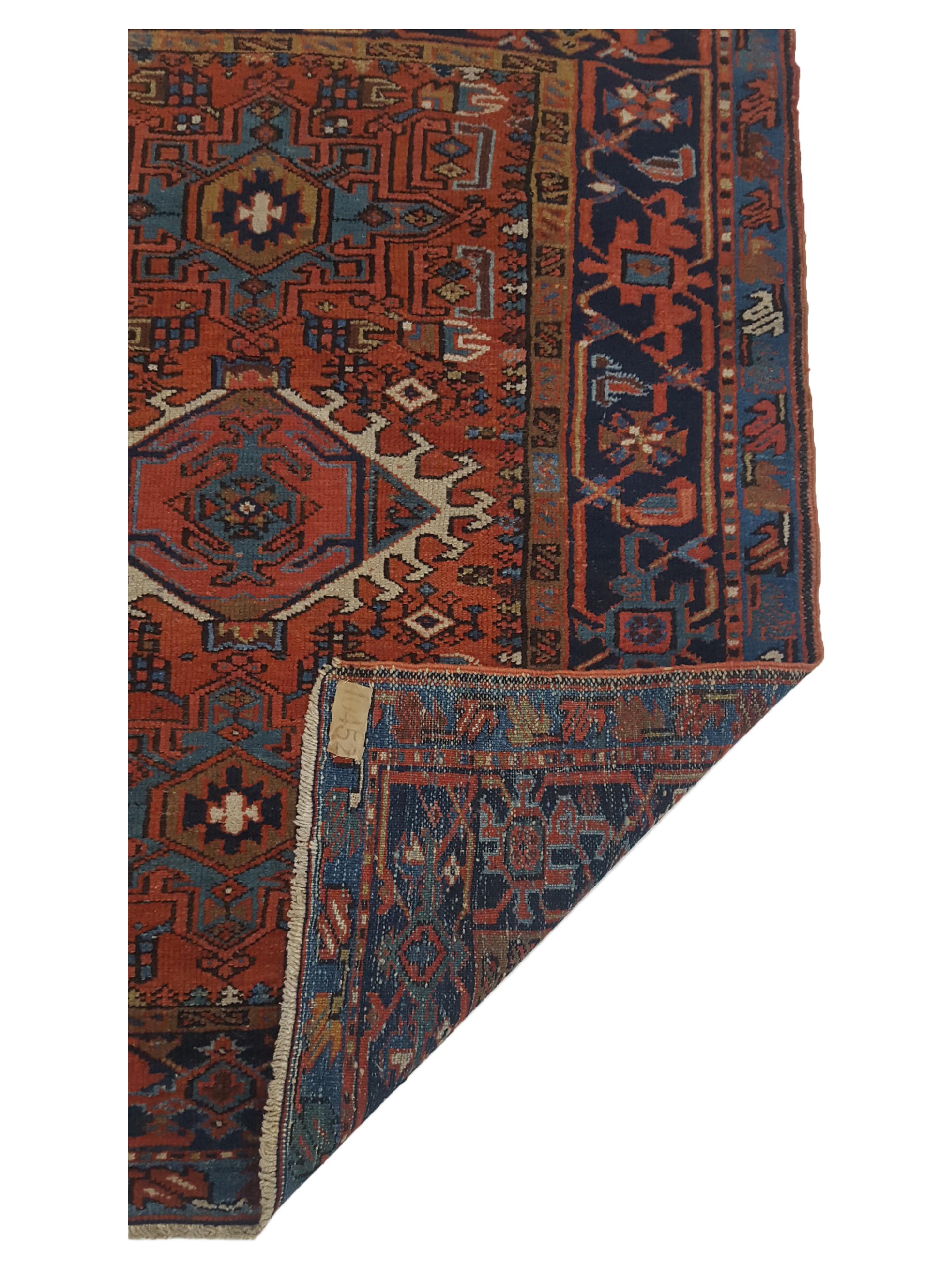 Antique Heriz Blue 4x4 - Image 3 of 6