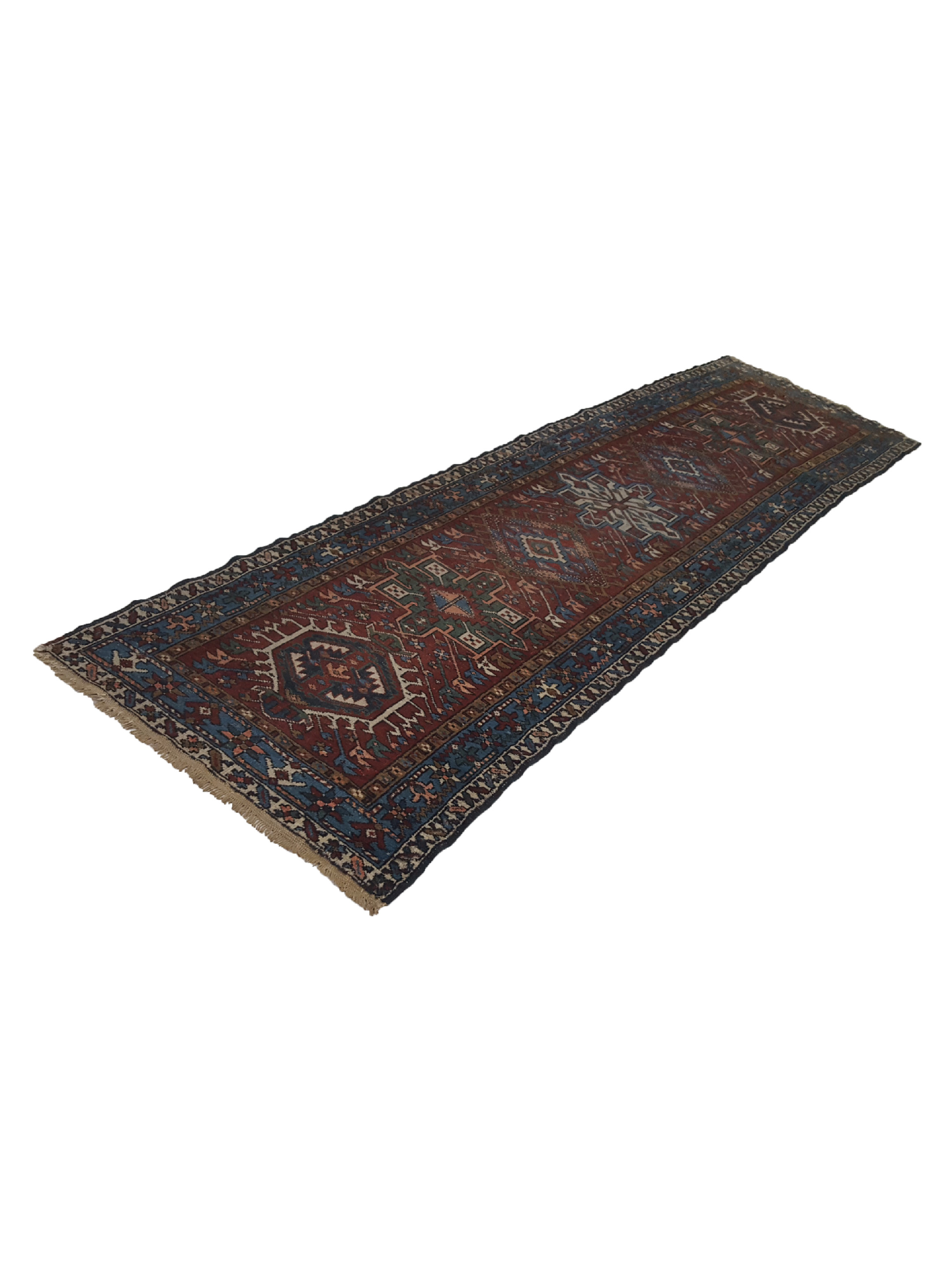 Antique Heriz Rust 3x10 - Image 6 of 6