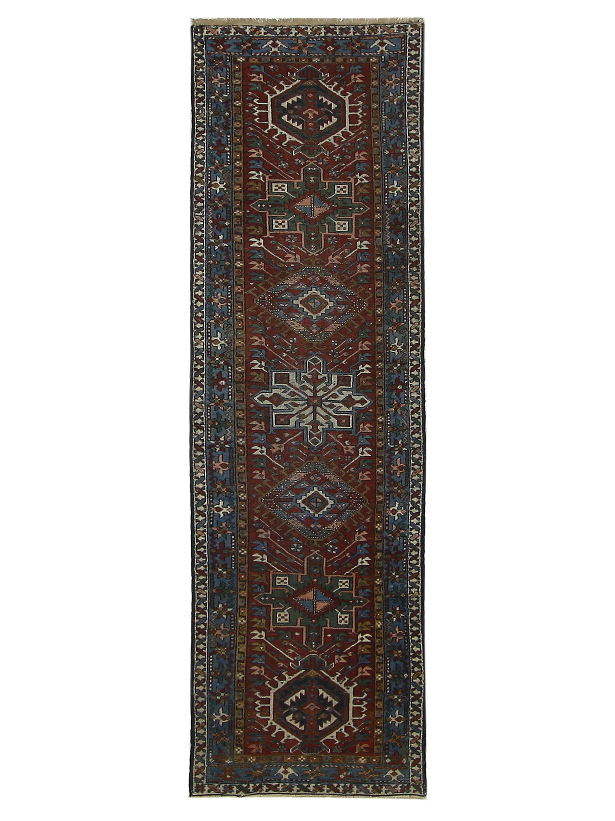 Antique Heriz Rust 3x10