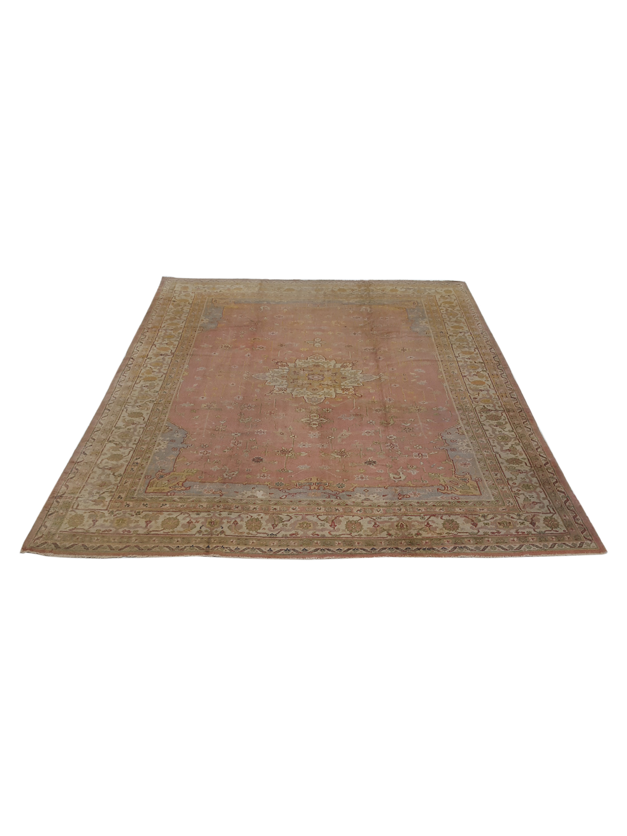 Antique Ushak Pink 9x12 - Image 2 of 6