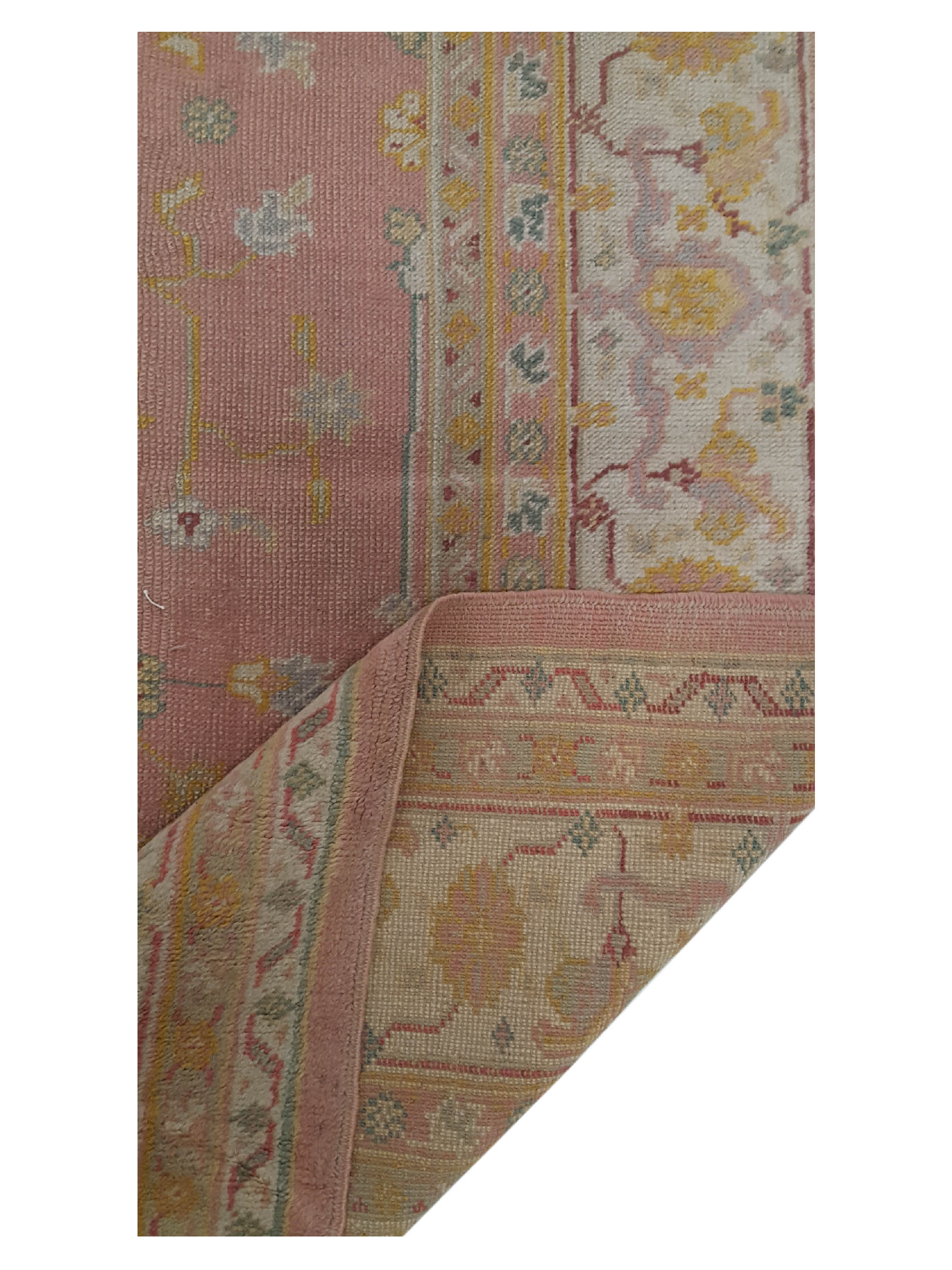 Antique Ushak Pink 9x12 - Image 3 of 6