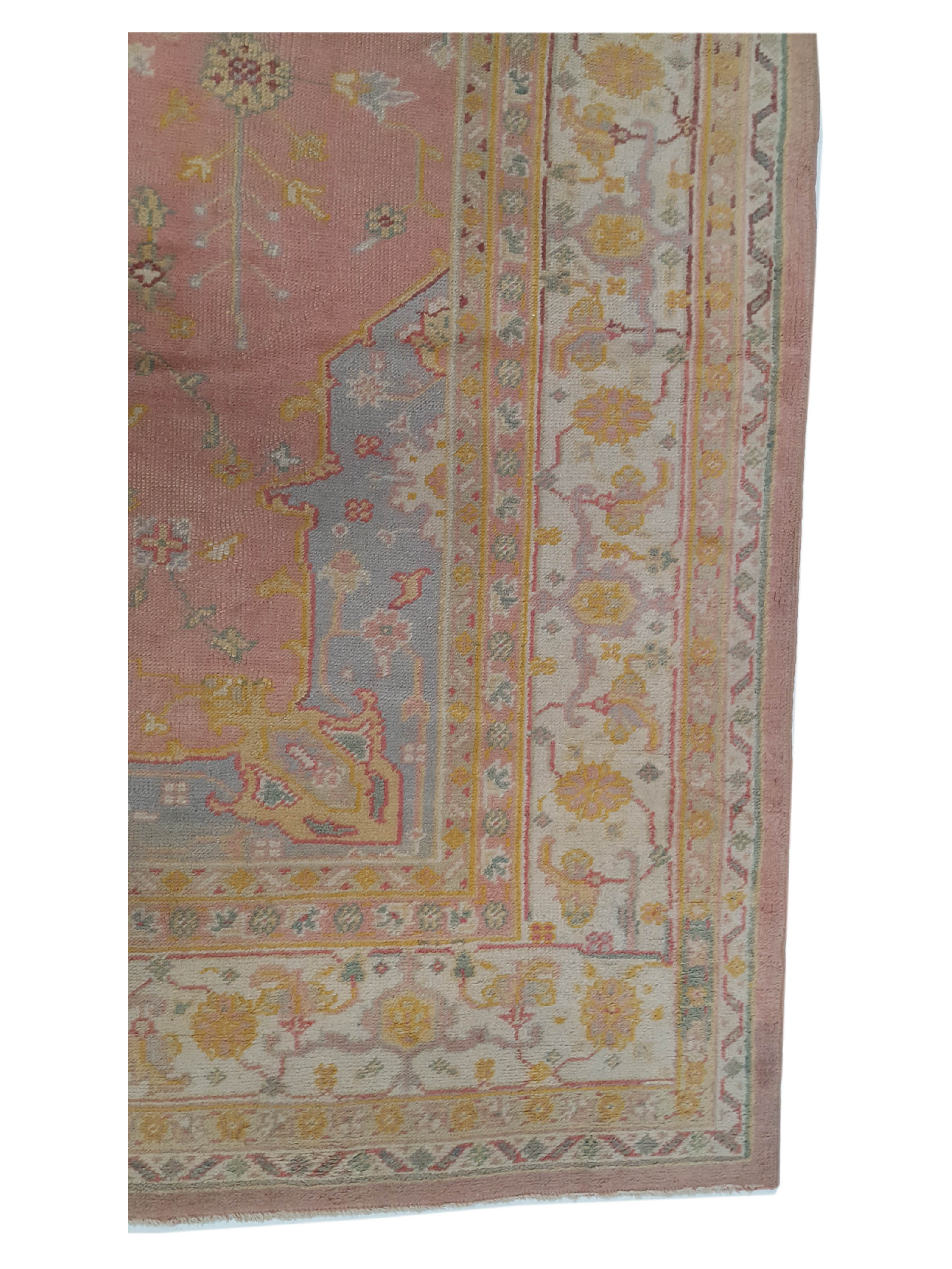 Antique Ushak Pink 9x12 - Image 4 of 6