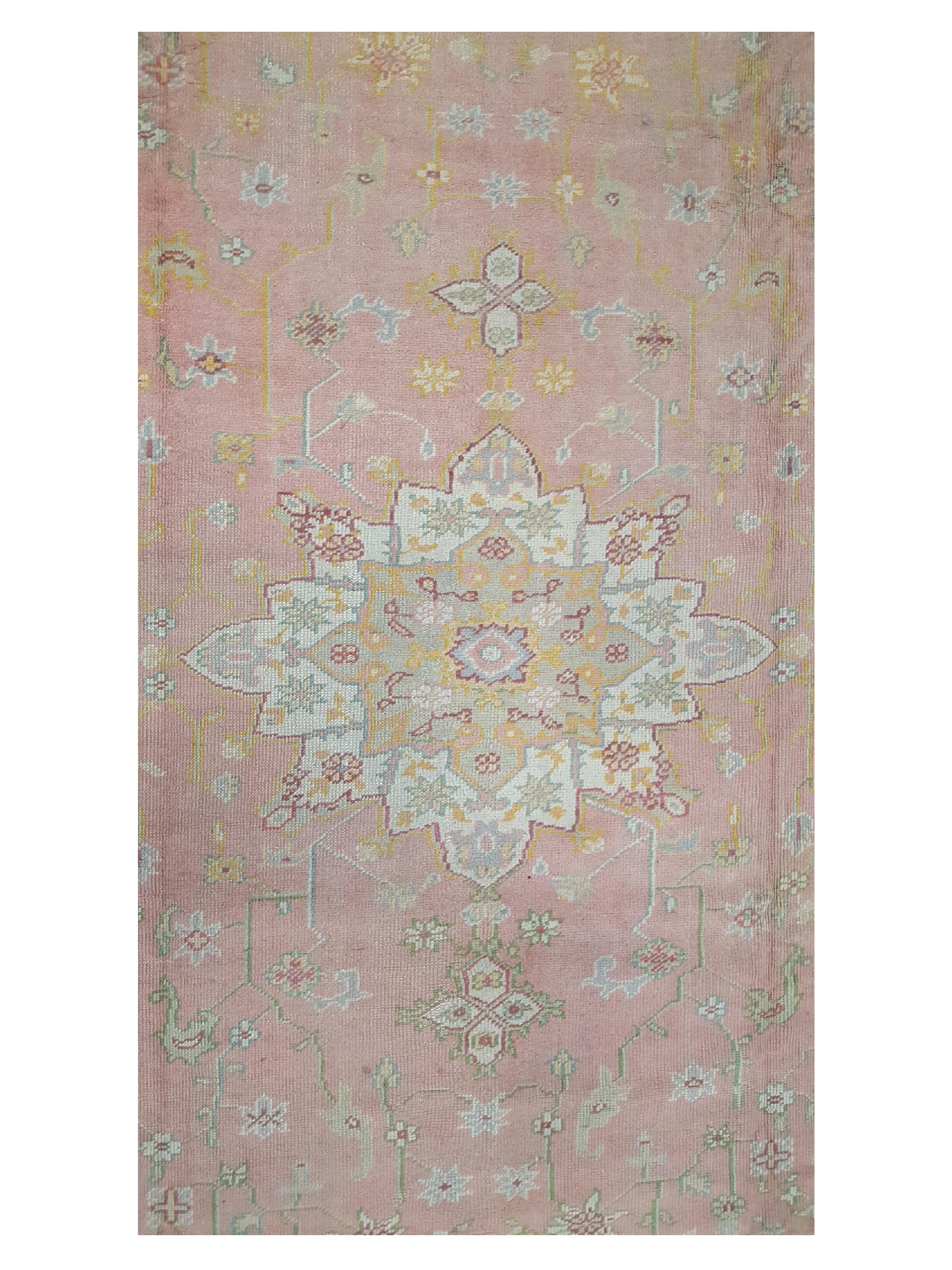 Antique Ushak Pink 9x12 - Image 5 of 6
