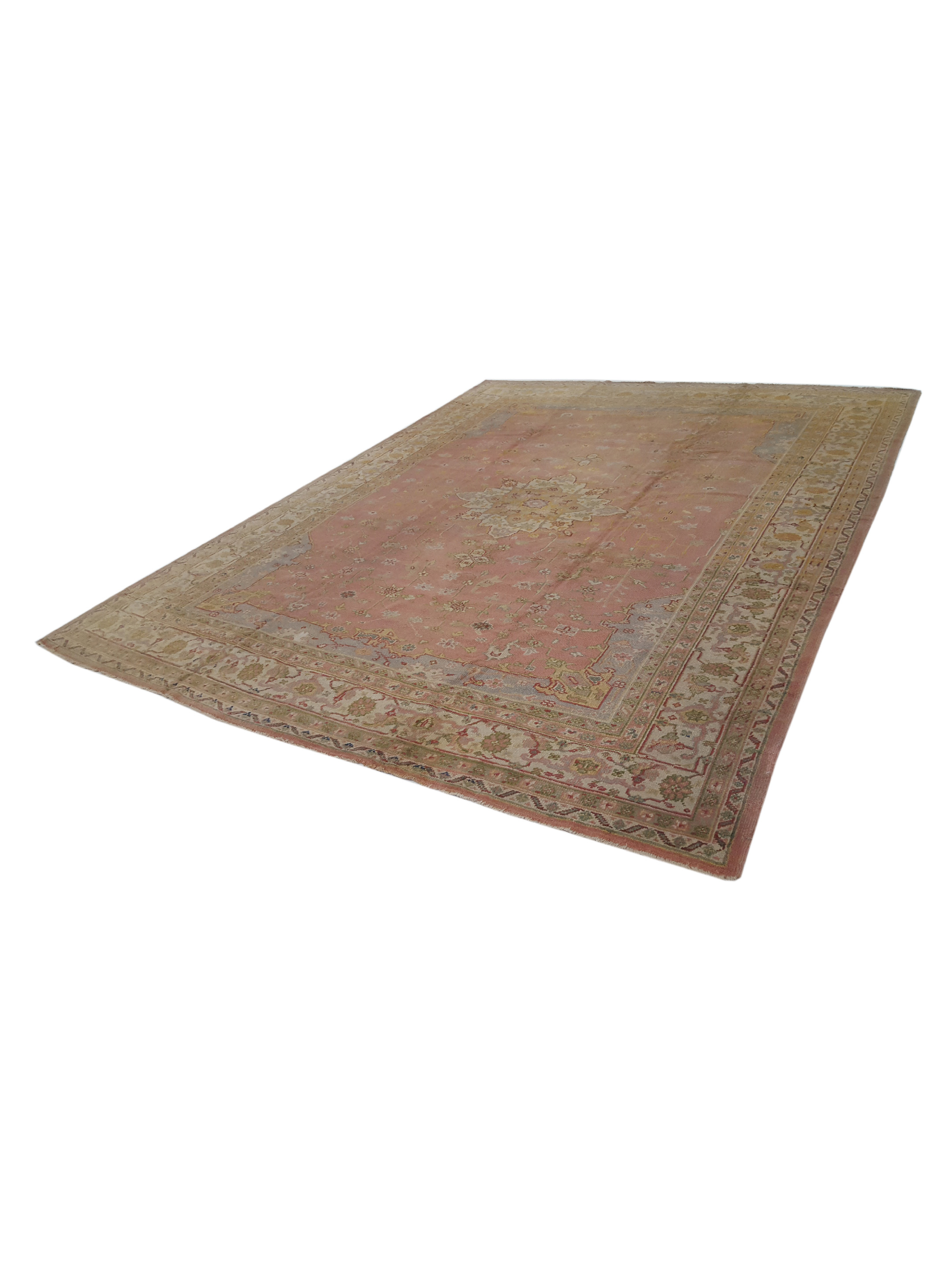 Antique Ushak Pink 9x12 - Image 6 of 6