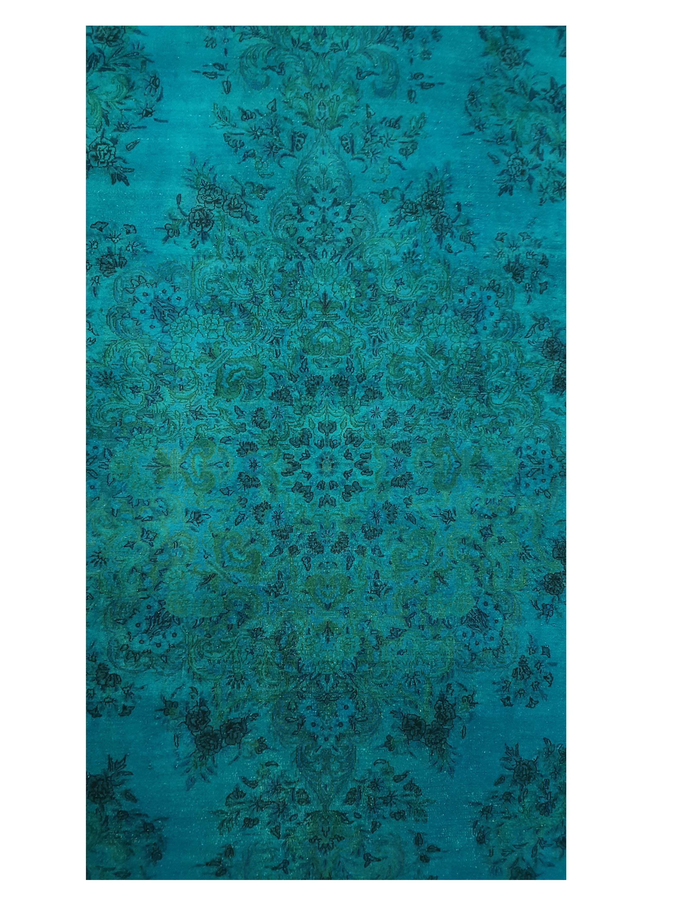 Antique Kerman Turquoise 12x19 - Image 5 of 6
