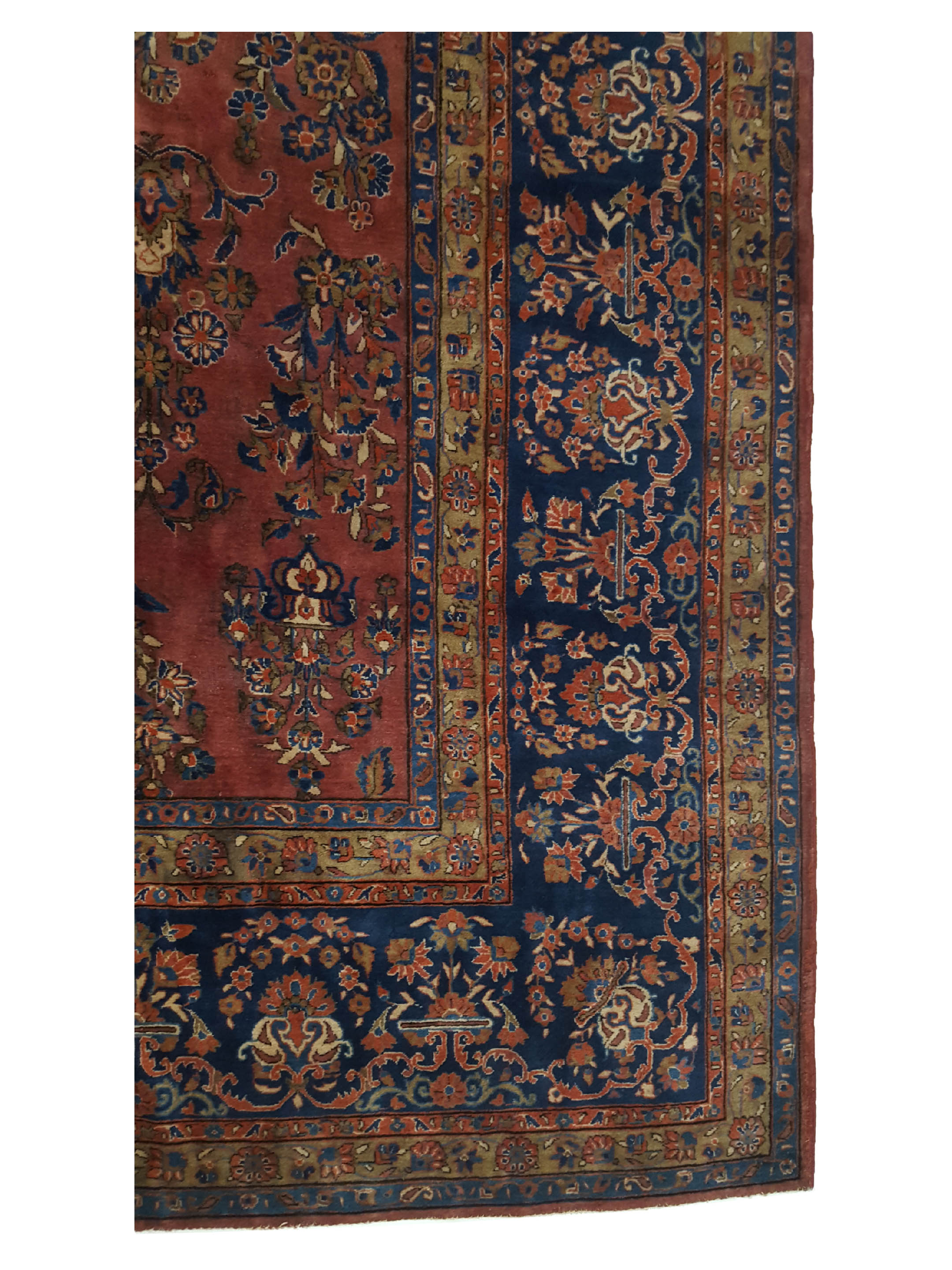 Antique Kashan Rust 10x17 - Image 5 of 8
