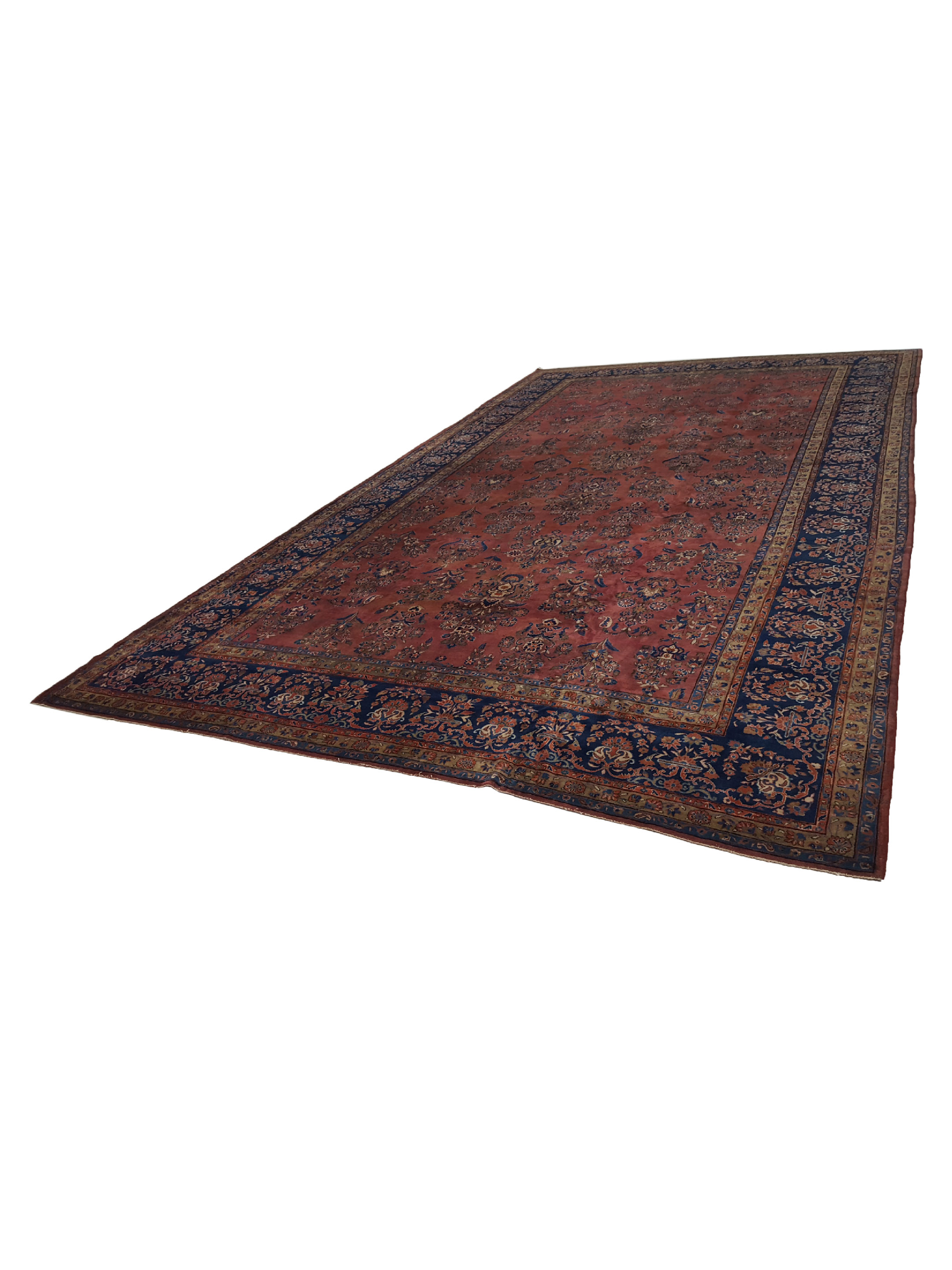 Antique Kashan Rust 10x17 - Image 8 of 8