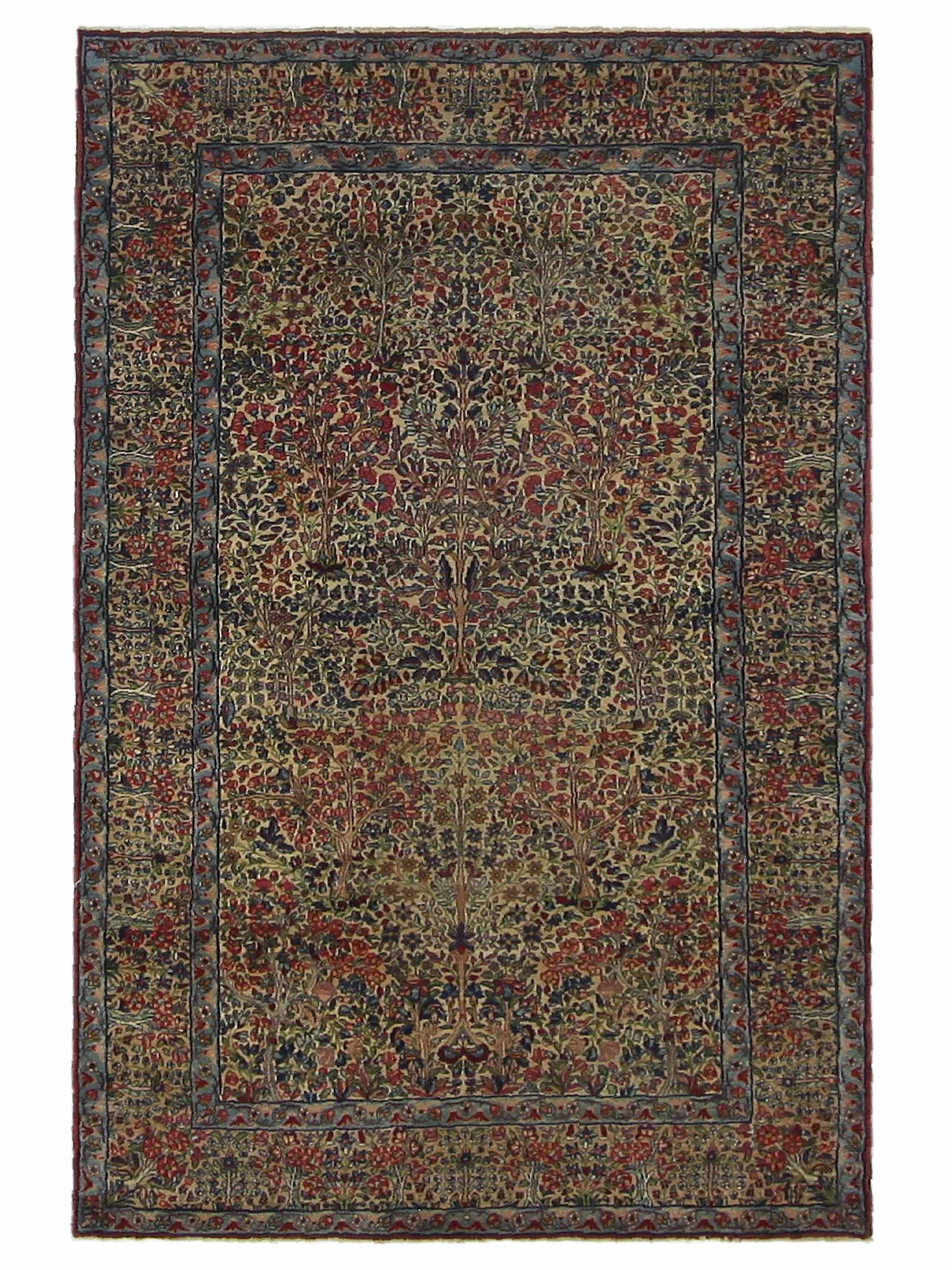 Antique Kerman Ivory 5x8