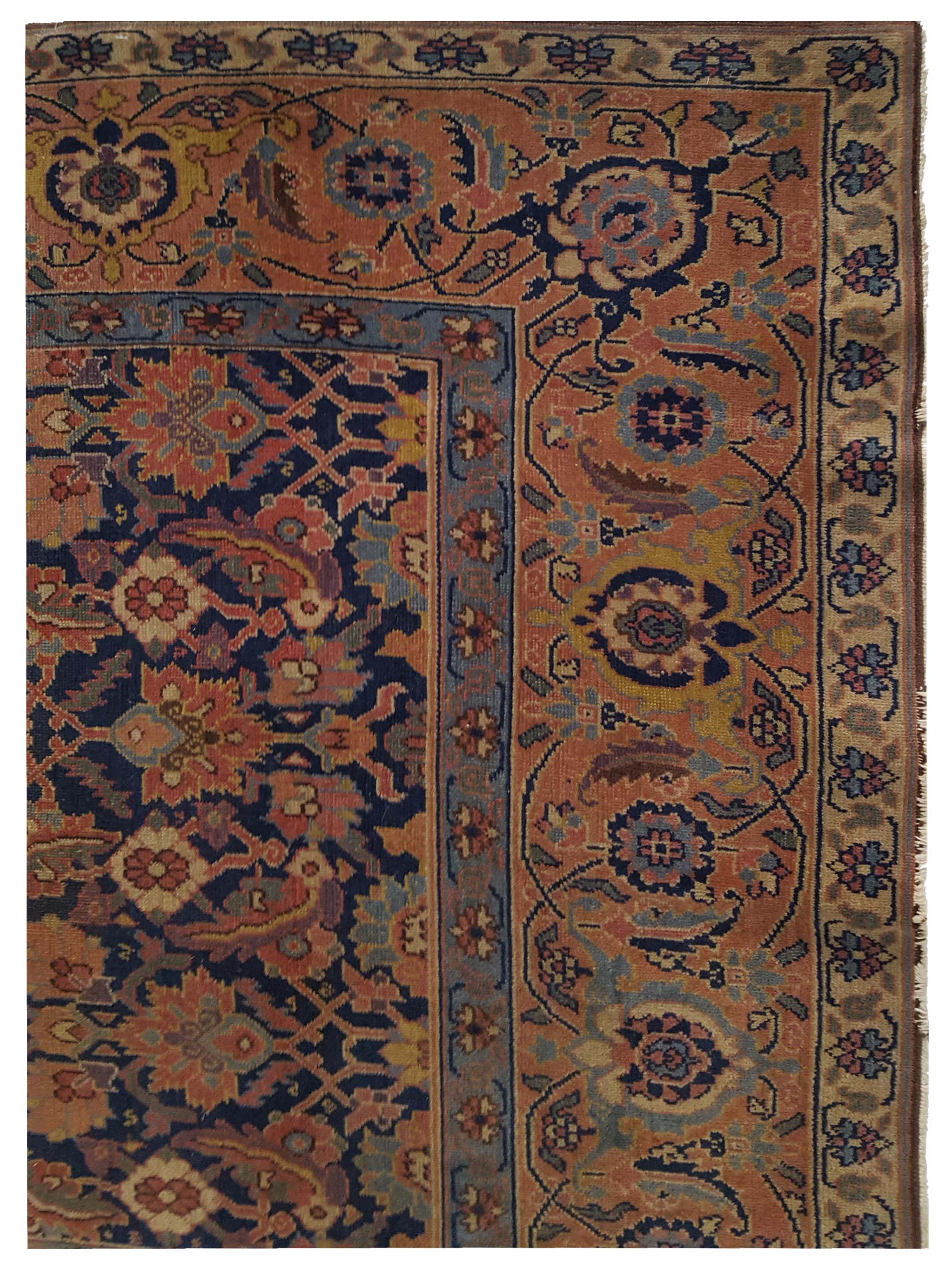 Antique Farahan Indigo 5x9 - Image 2 of 5