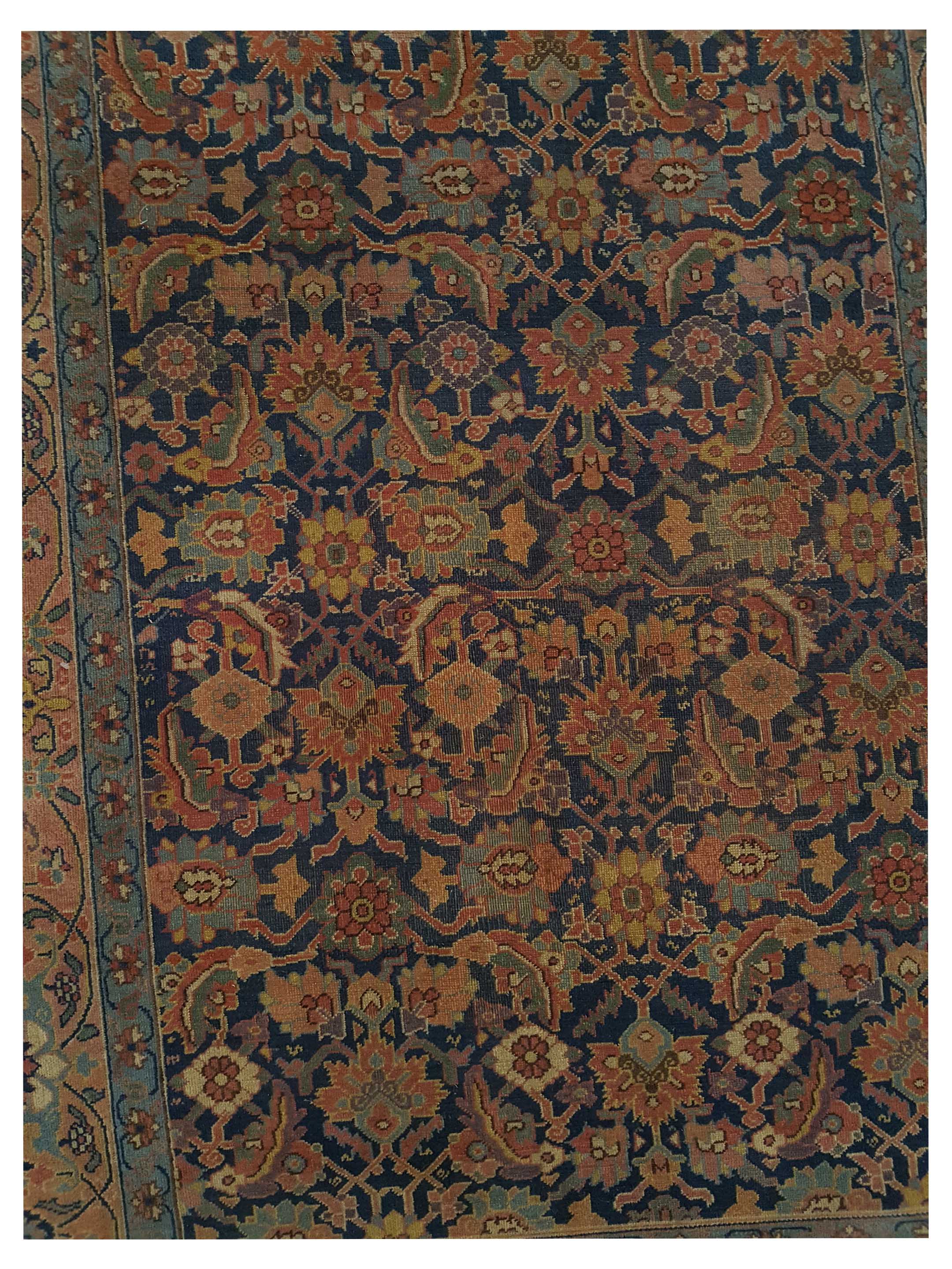 Antique Farahan Indigo 5x9 - Image 3 of 5