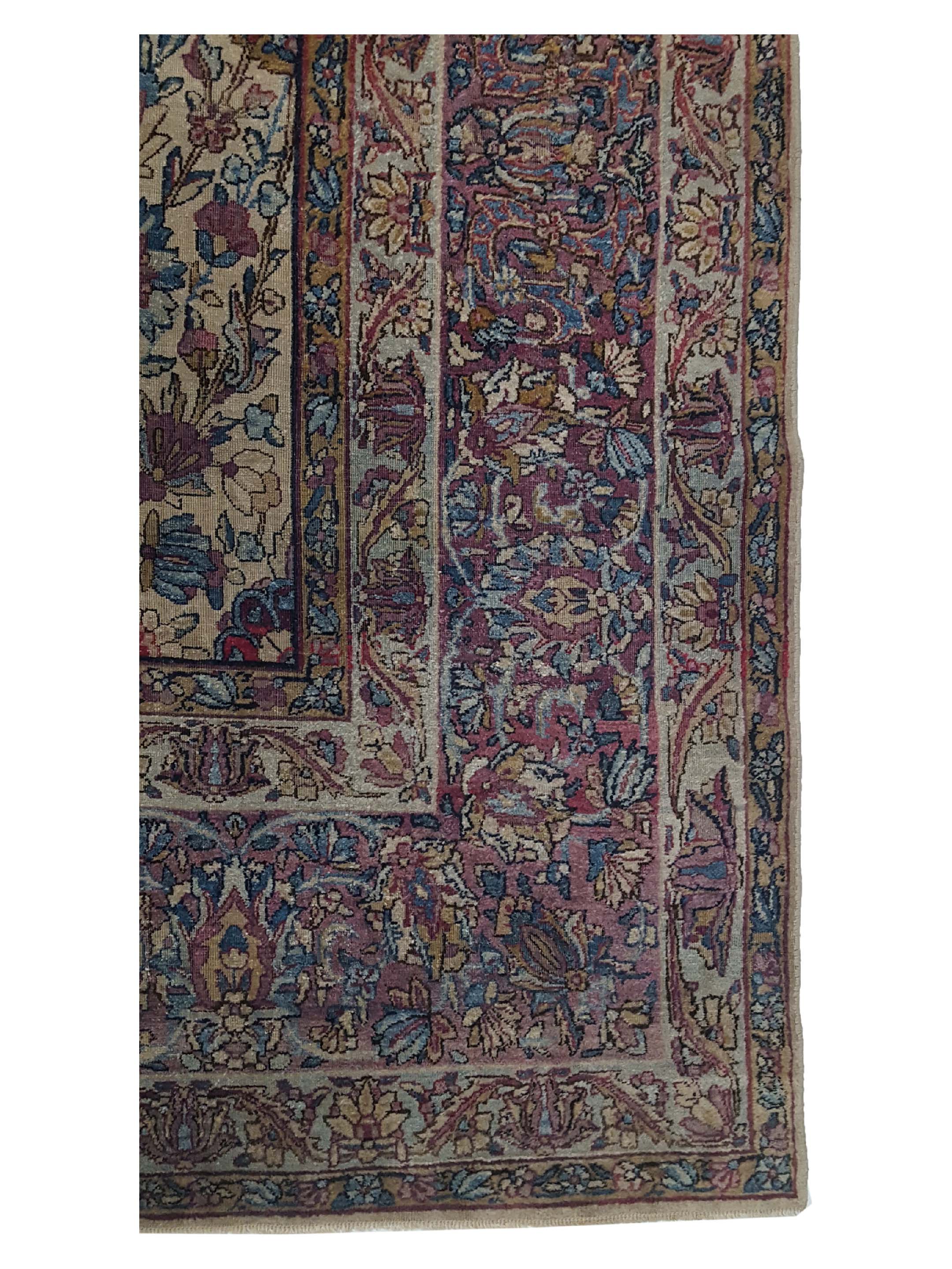 Antique Raver Kerman Gold 9x12 - Image 4 of 6