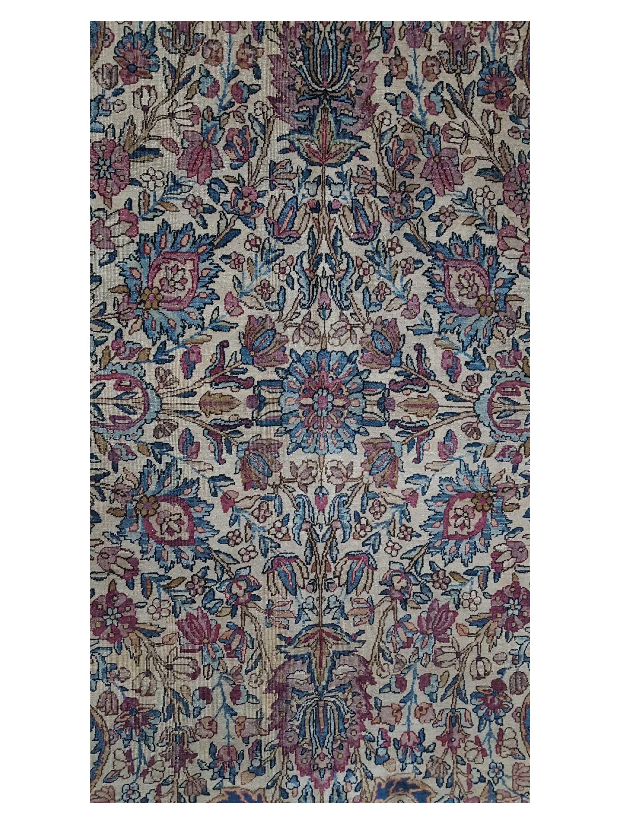 Antique Raver Kerman Gold 9x12 - Image 5 of 6