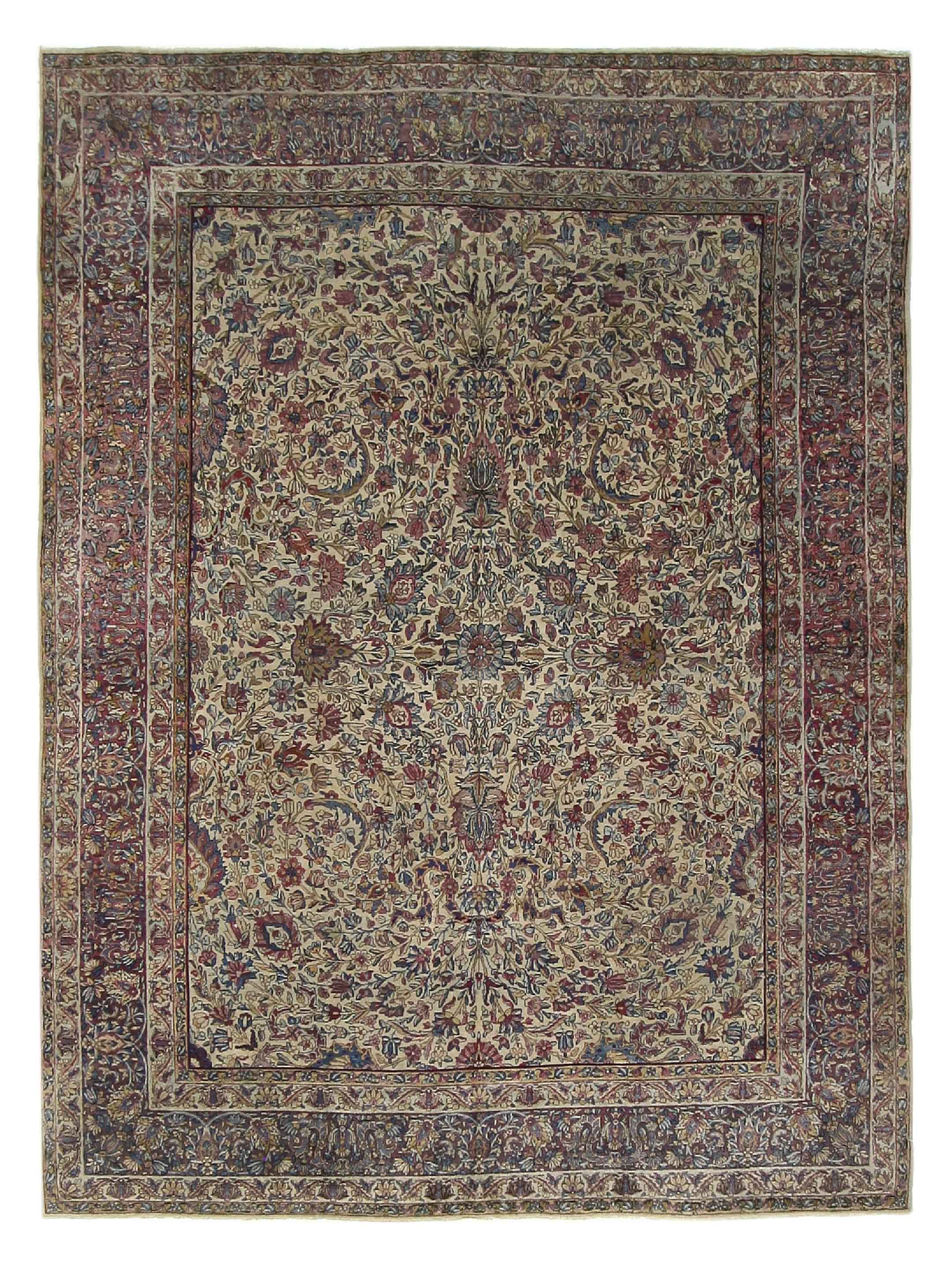 Antique Raver Kerman Gold 9x12