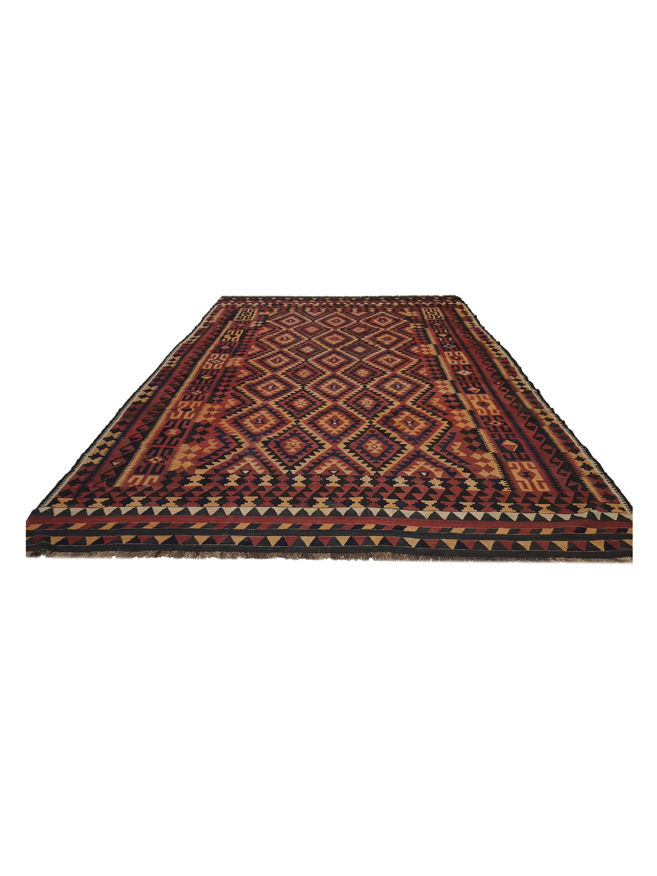 Kilim Hand Woven Rust 10x15 - Image 2 of 6